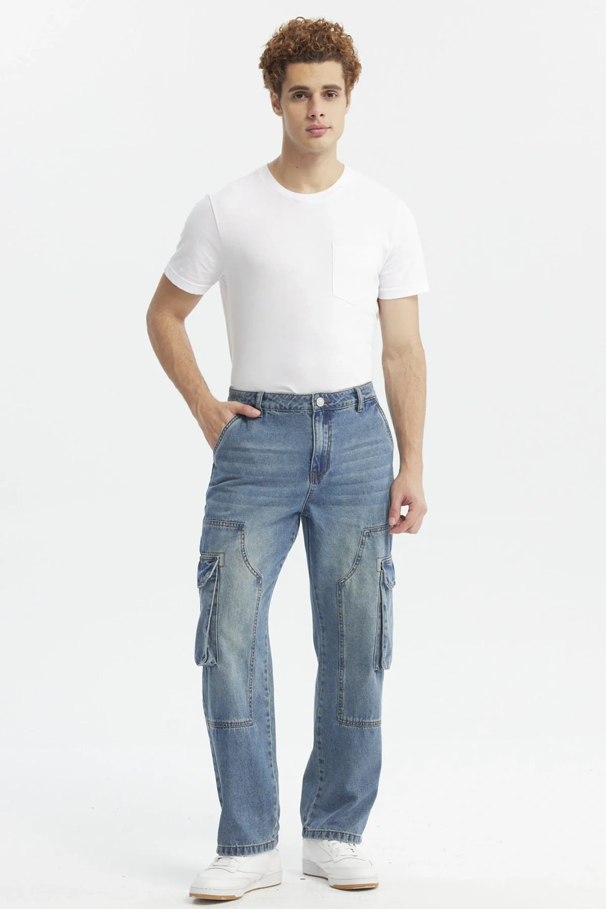 Jeans Hombre Straight Azul Claro - Image 4