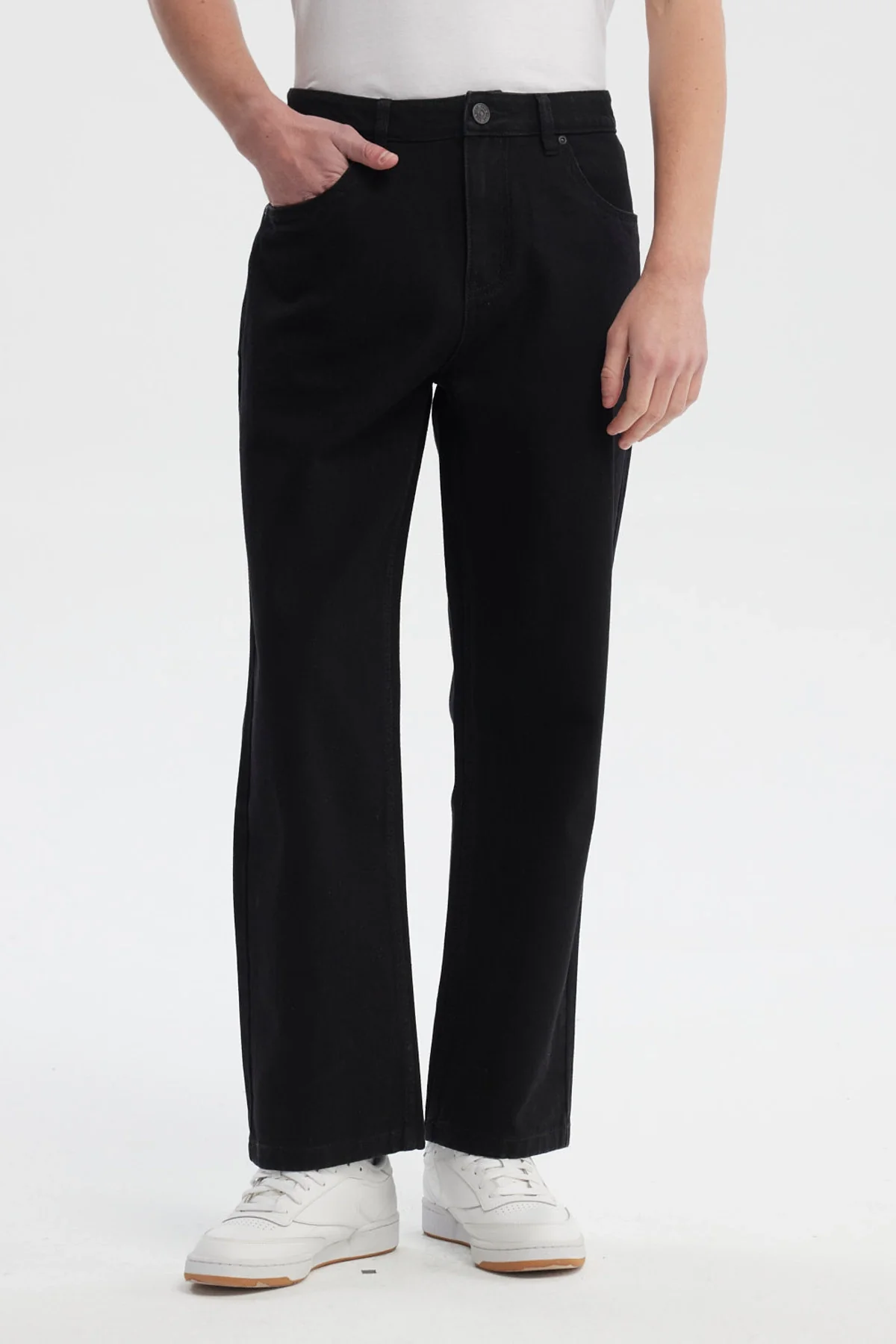 Jeans Hombre Straight Negro
