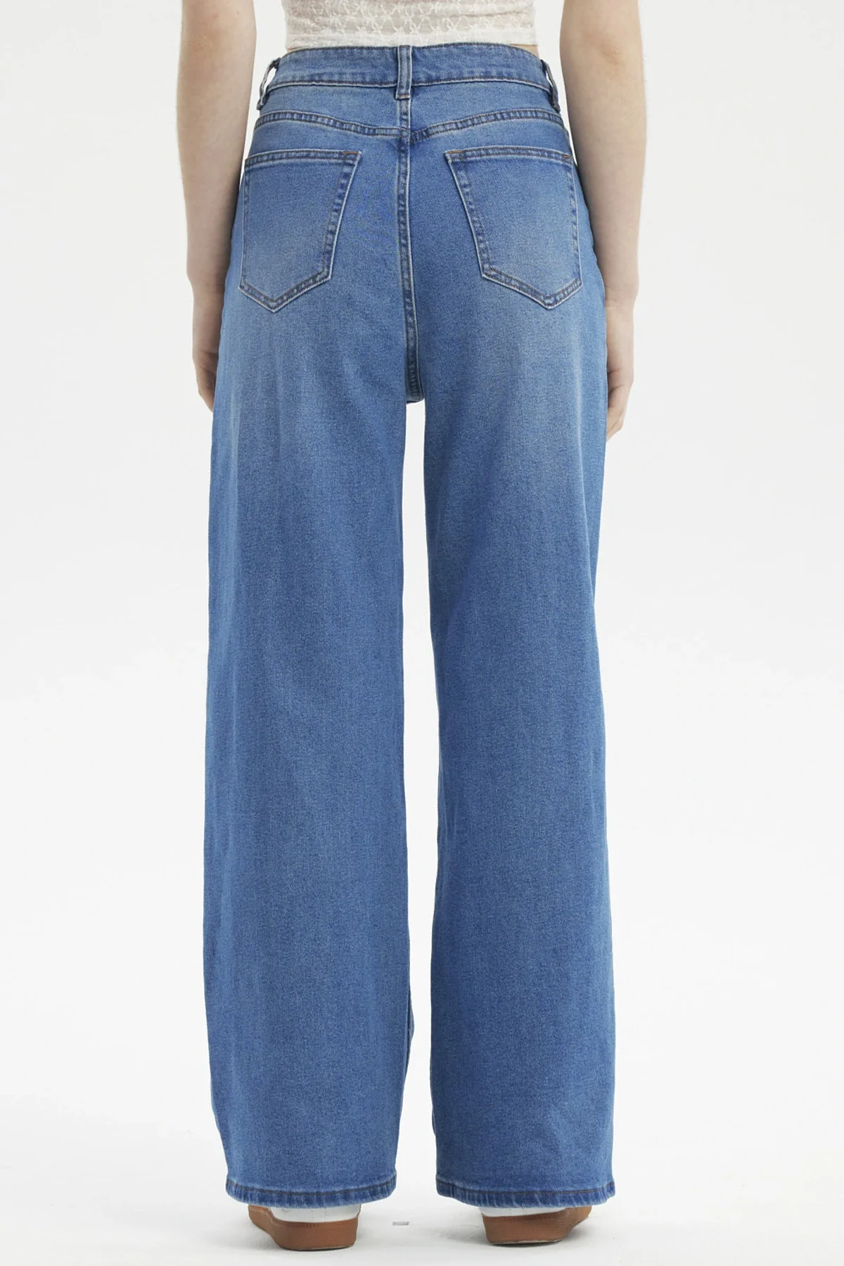 Jeans Mujer Baggy Azul - Image 3