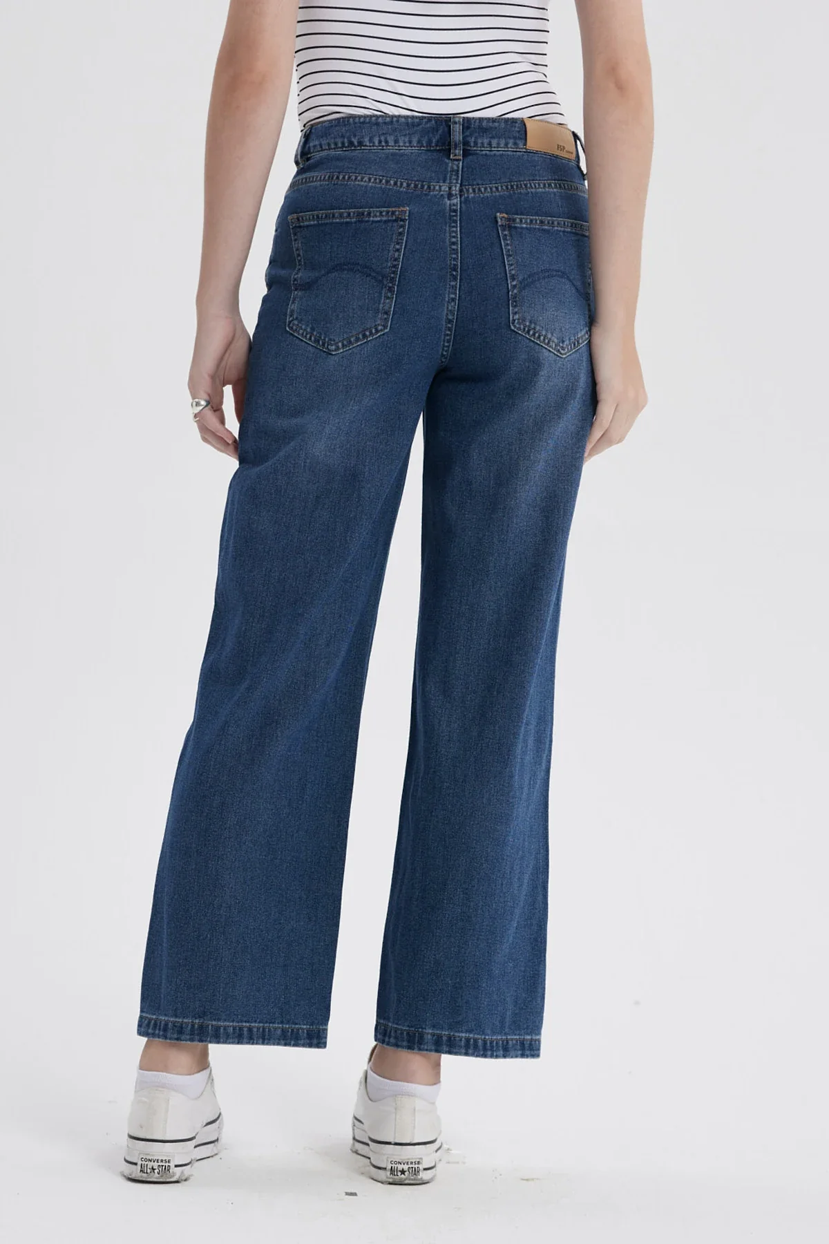 Jeans Mujer Baggy Lavado Azul - Image 3