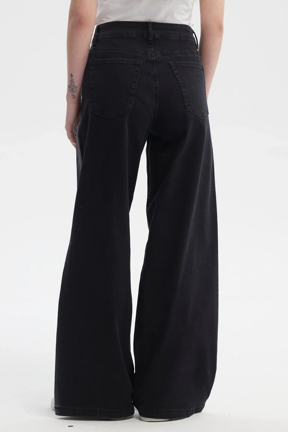 Jeans Mujer Baggy Linea Focalizada Lateral Negro - Image 3