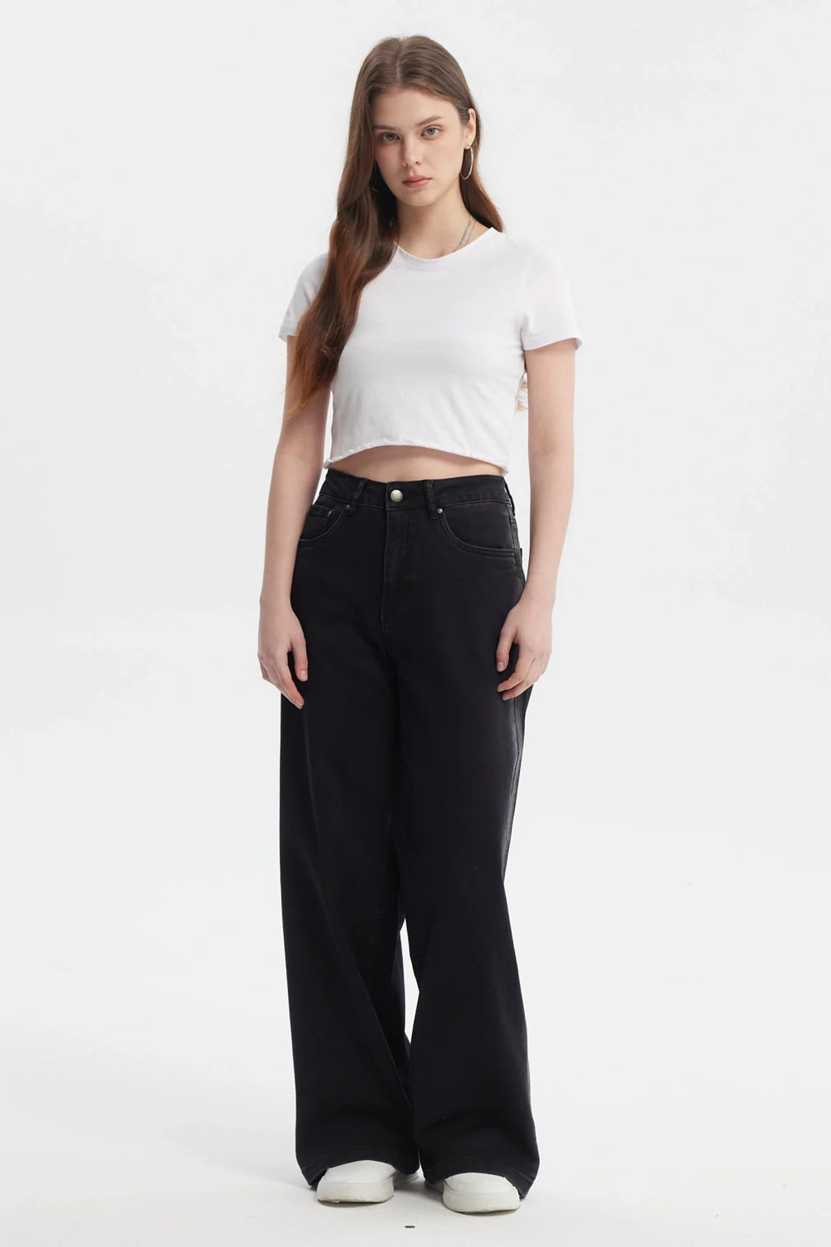 Jeans Mujer Baggy Linea Focalizada Lateral Negro - Image 4