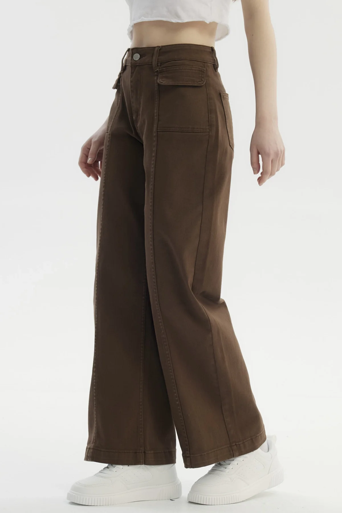 Jeans Mujer Baggy Moda Café - Image 2