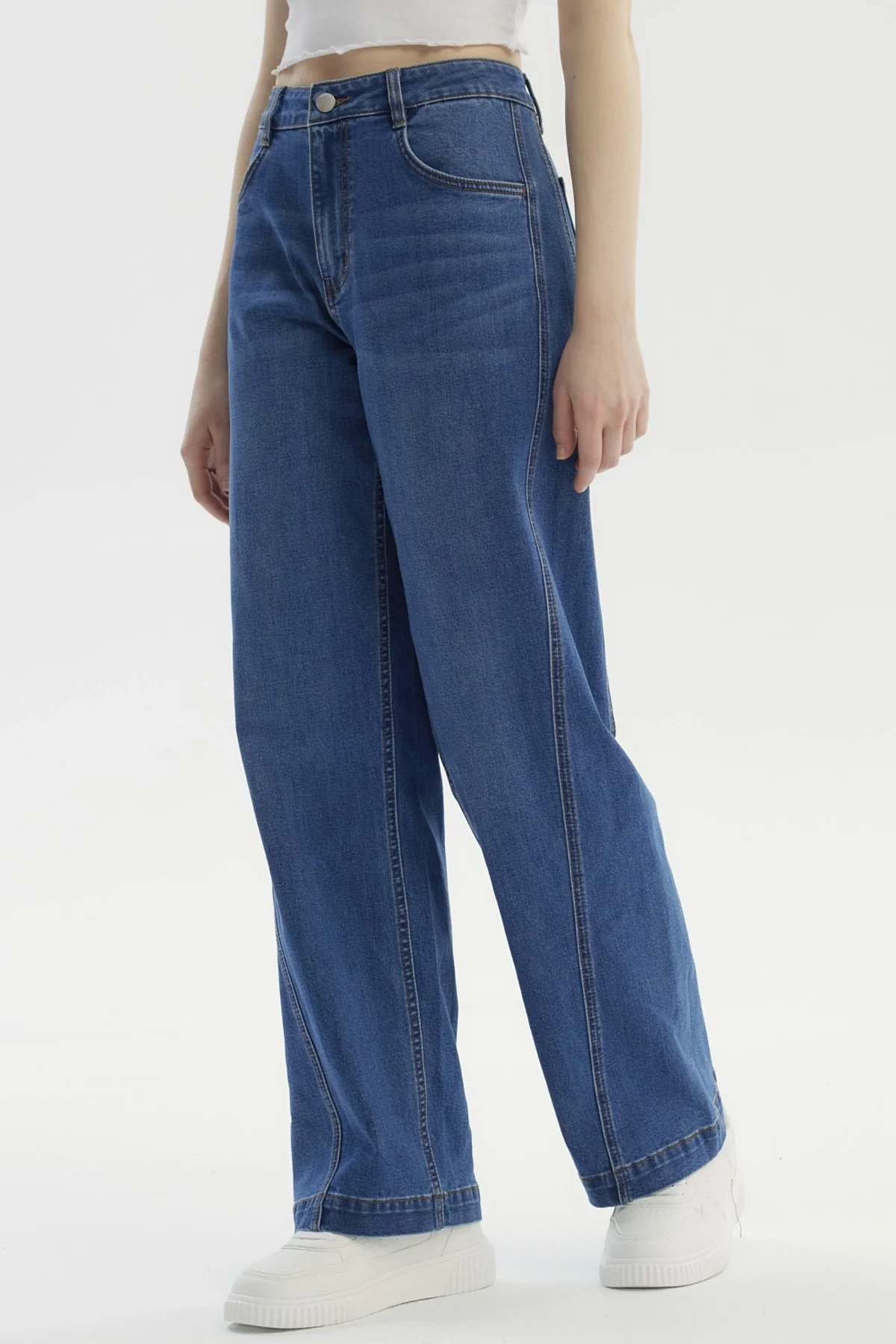 Jeans Mujer Calce Recto Azul - Image 2