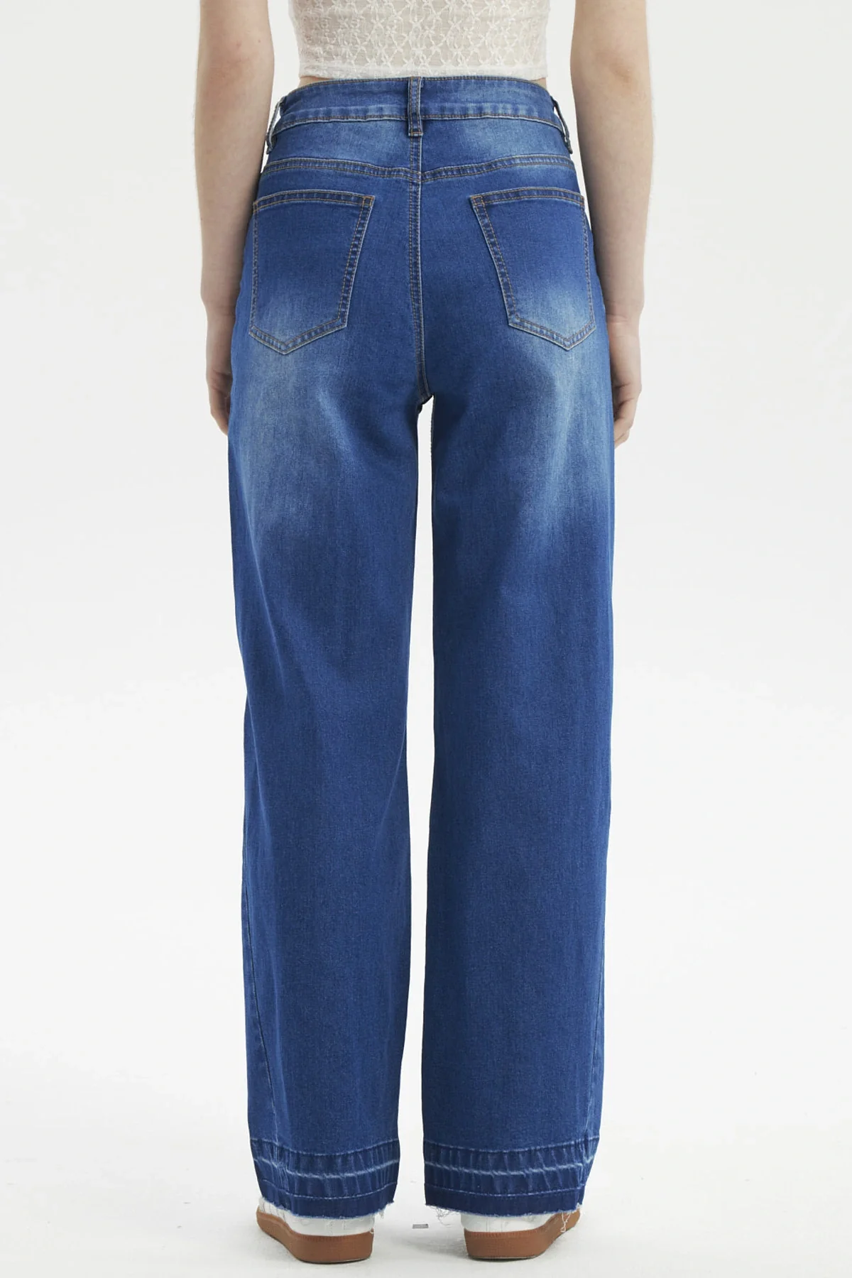 Jeans Mujer Calce Recto Azul - Image 3