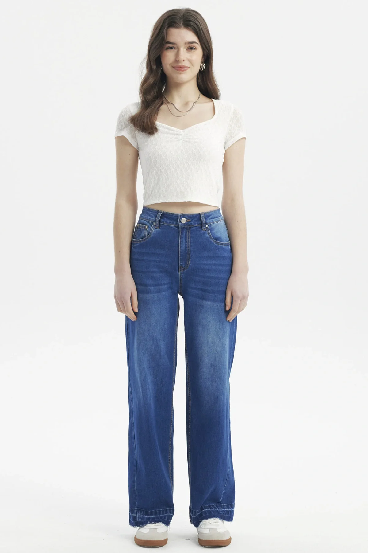 Jeans Mujer Calce Recto Azul - Image 4