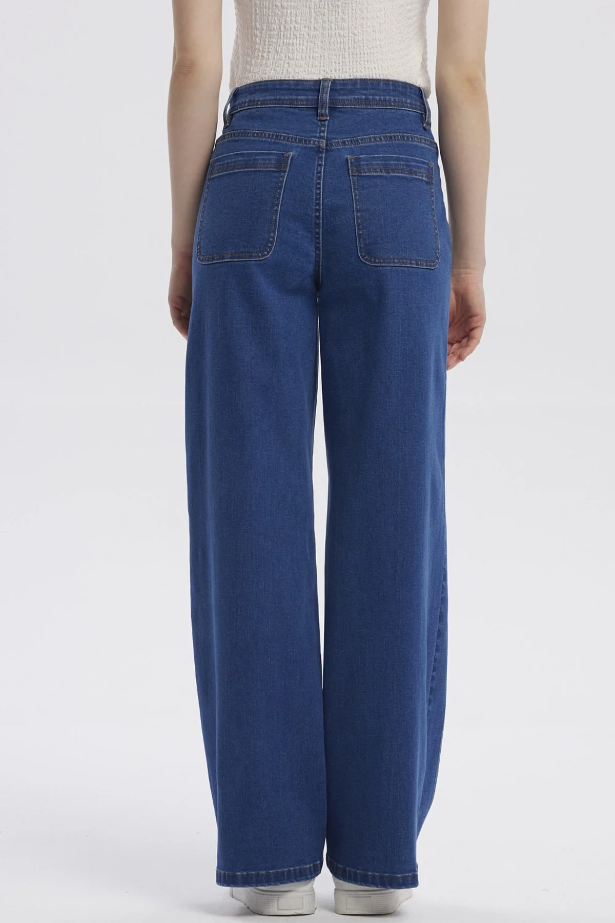 Jeans Mujer Calce Recto Azul Oscuro - Image 3
