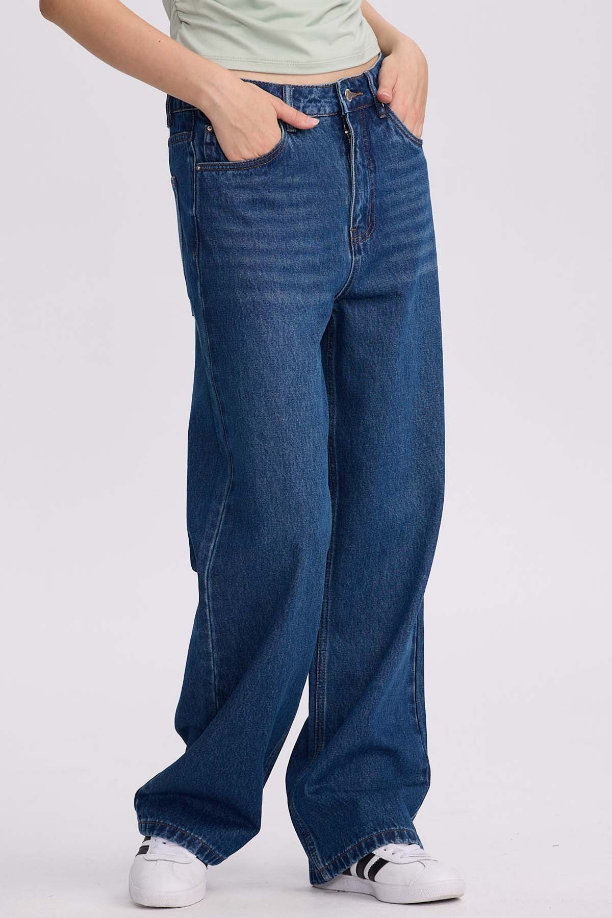 Jeans Mujer Calce Recto Cami Azul Oscuro - Image 2