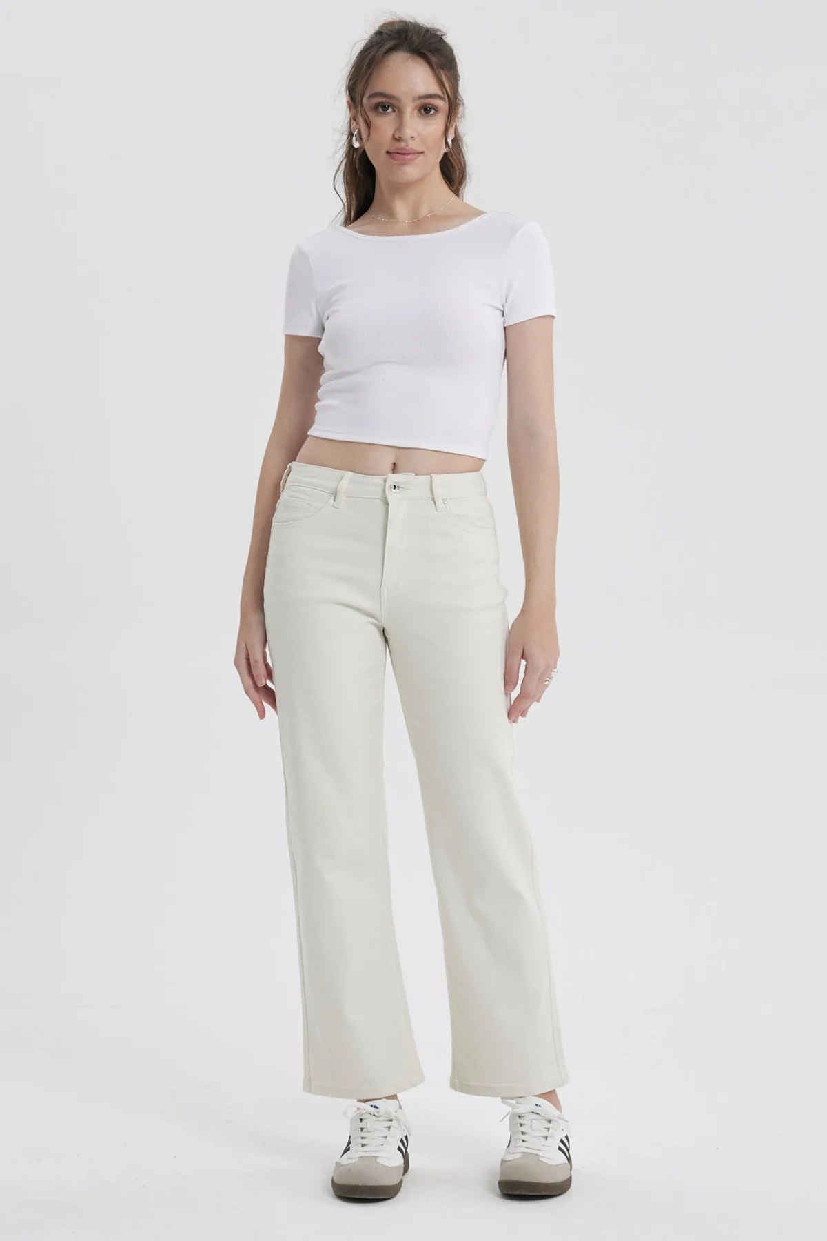 Jeans Mujer Calce Recto Crudo - Image 4