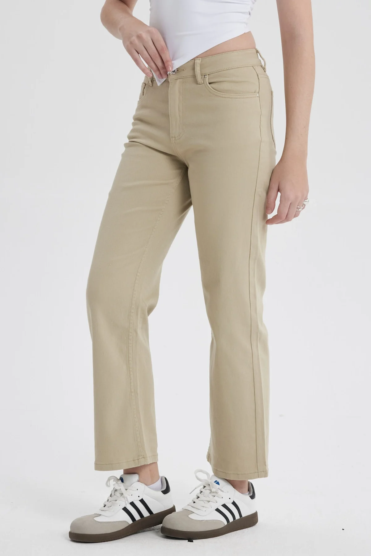 Jeans Mujer Calce Recto Kaki - Image 3