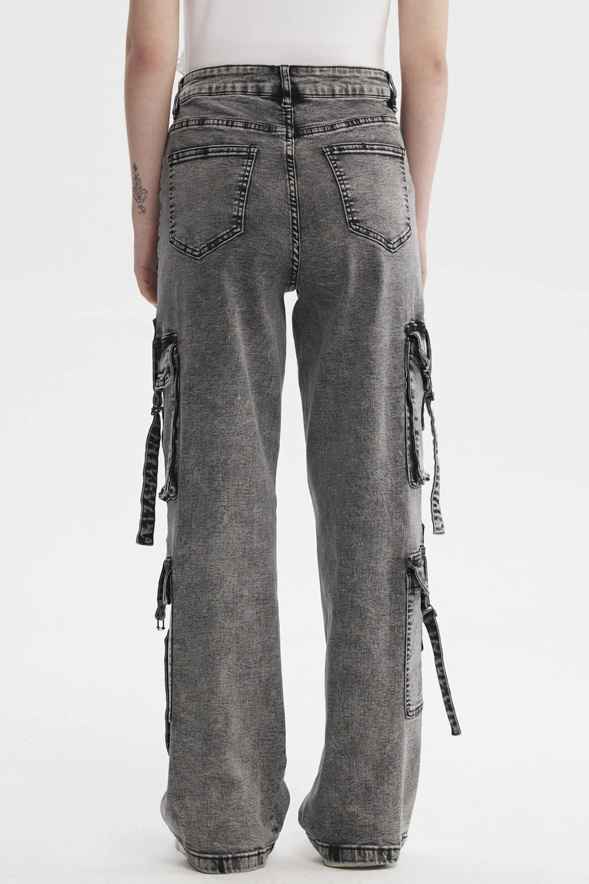 Jeans Mujer Calce Recto Negro - Image 3