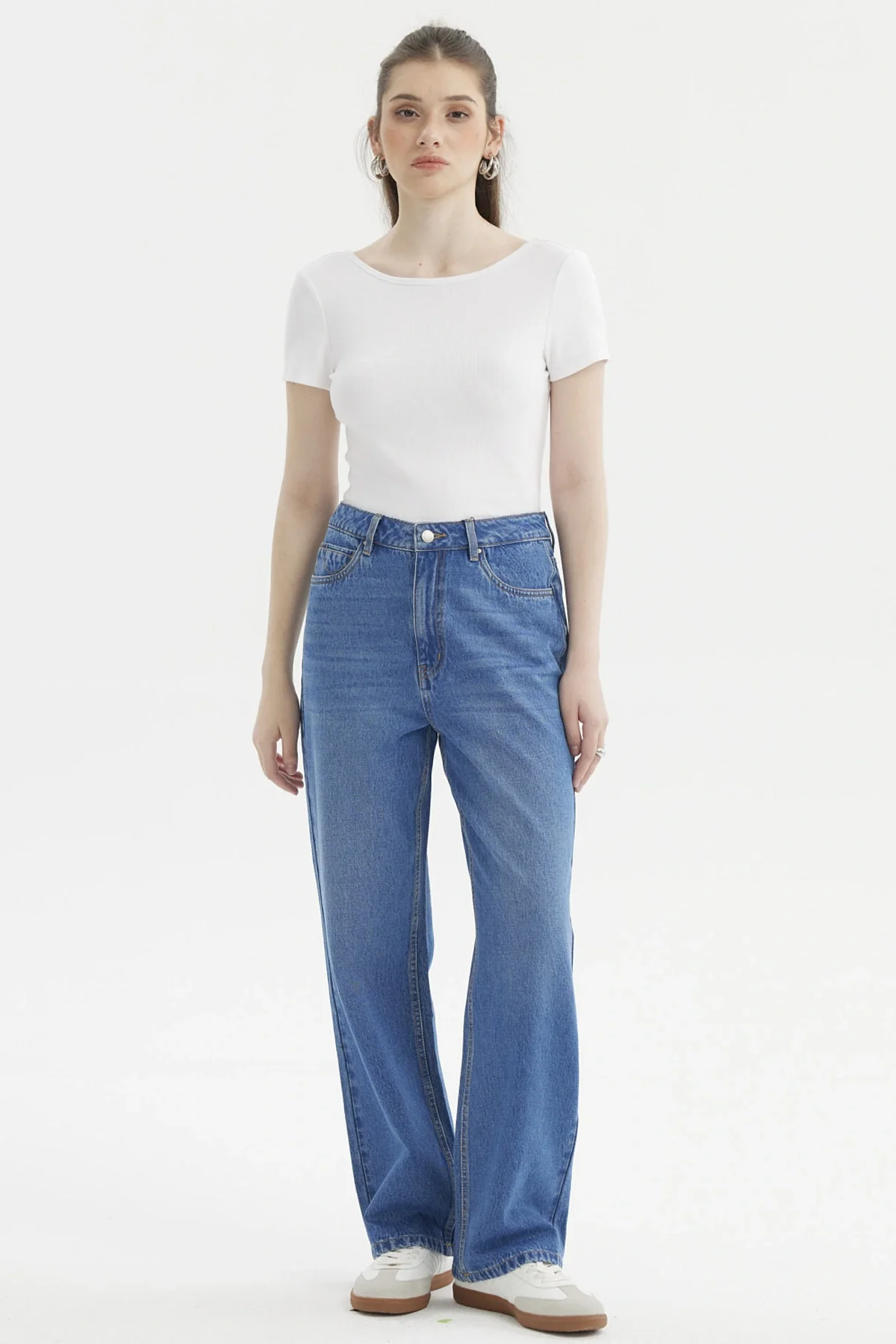 Jeans Mujer Cami Calce Recto Azul - Image 4