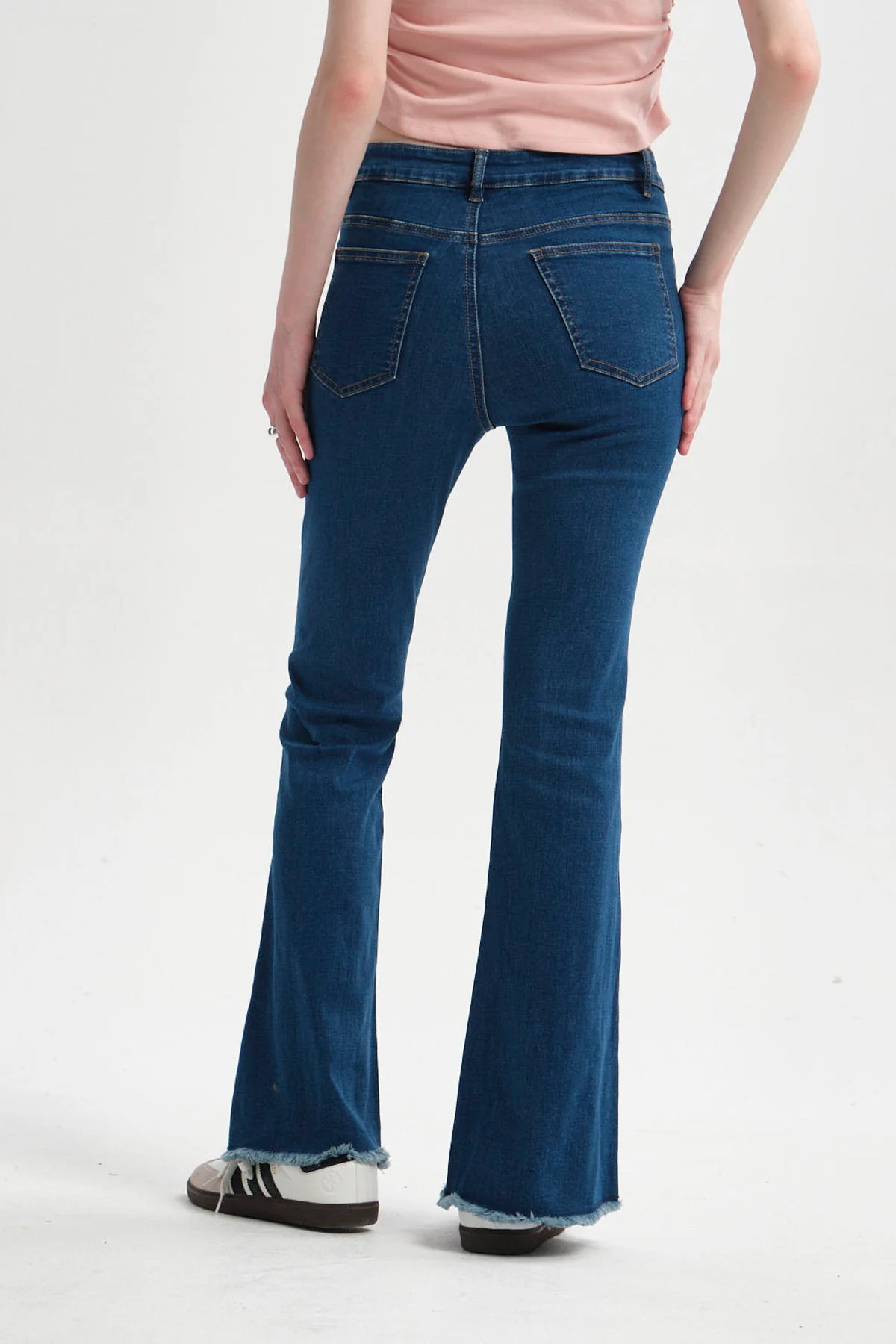 Jeans Mujer Flare Corte Azul - Image 3