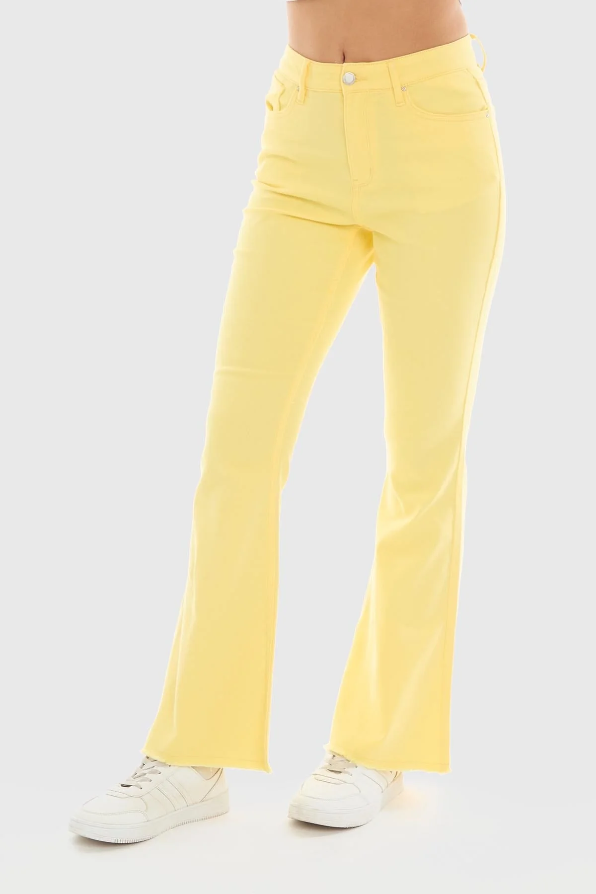 Jeans Mujer Flare Monse Amarillo - Image 2