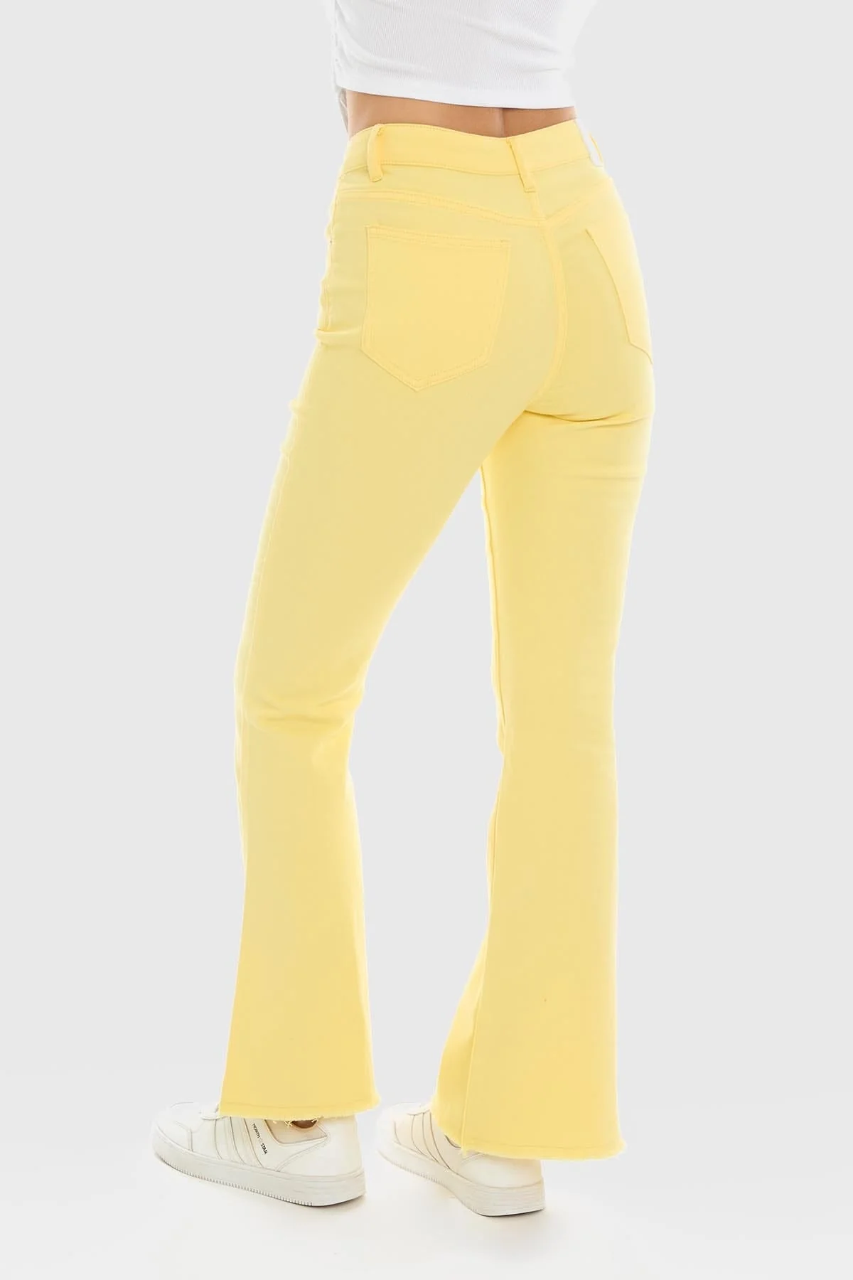 Jeans Mujer Flare Monse Amarillo - Image 3