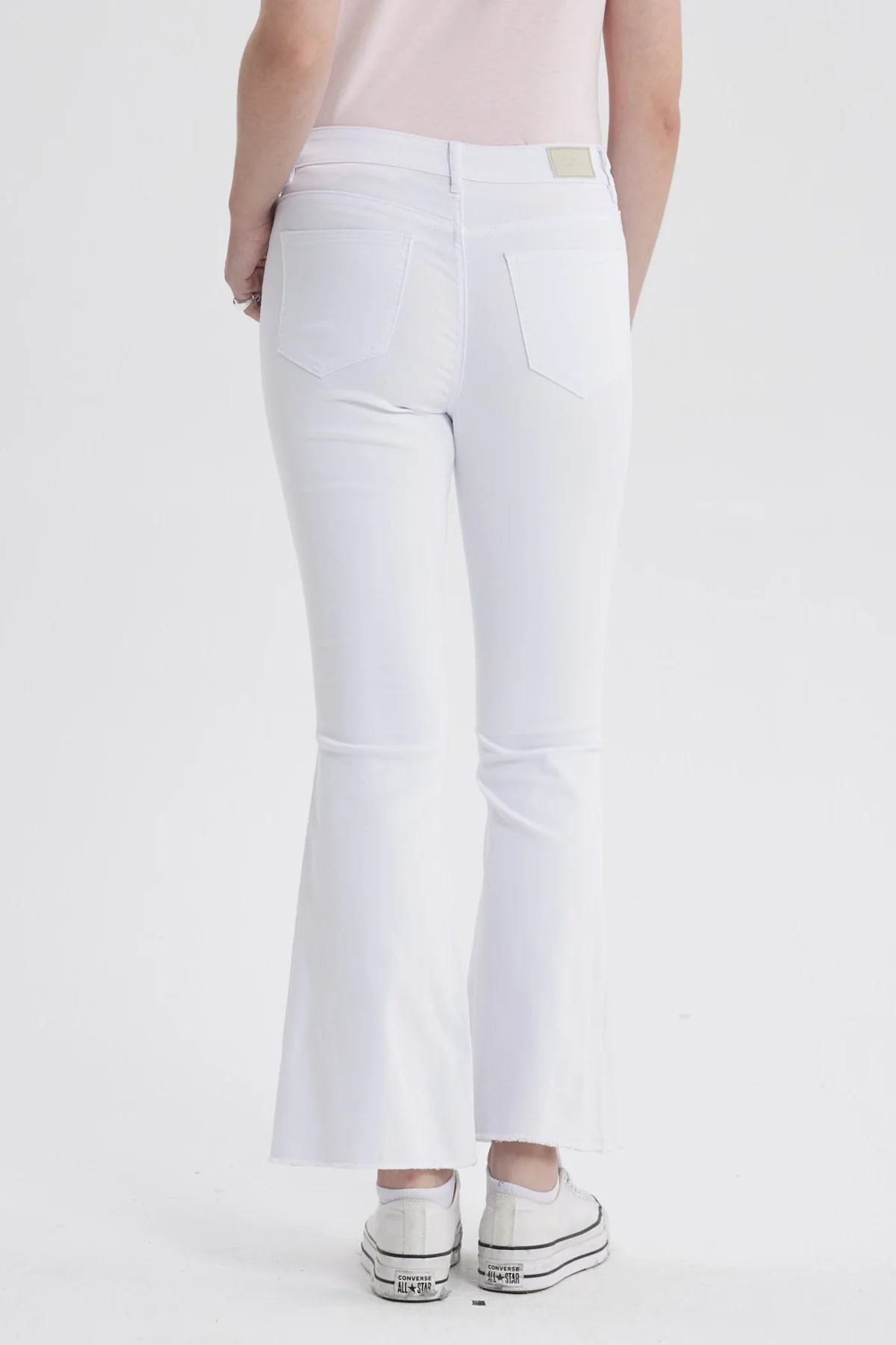 Jeans Mujer Flare Monse Blanco - Image 3