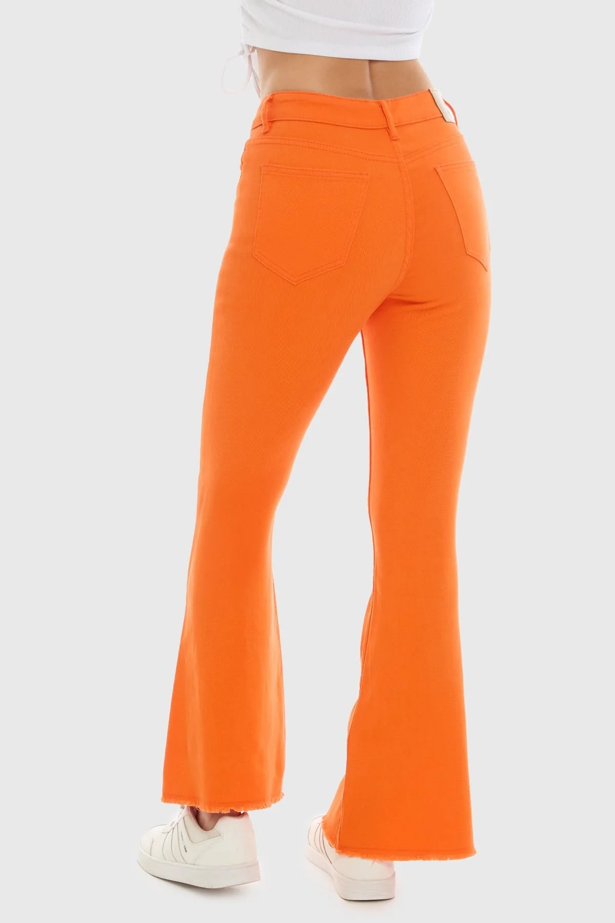 Jeans Mujer Flare Monse Naranjo - Image 3