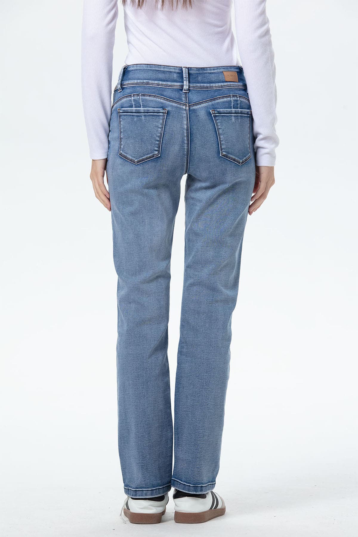 Jeans Mujer Flo Calce Recto Azul - Image 3