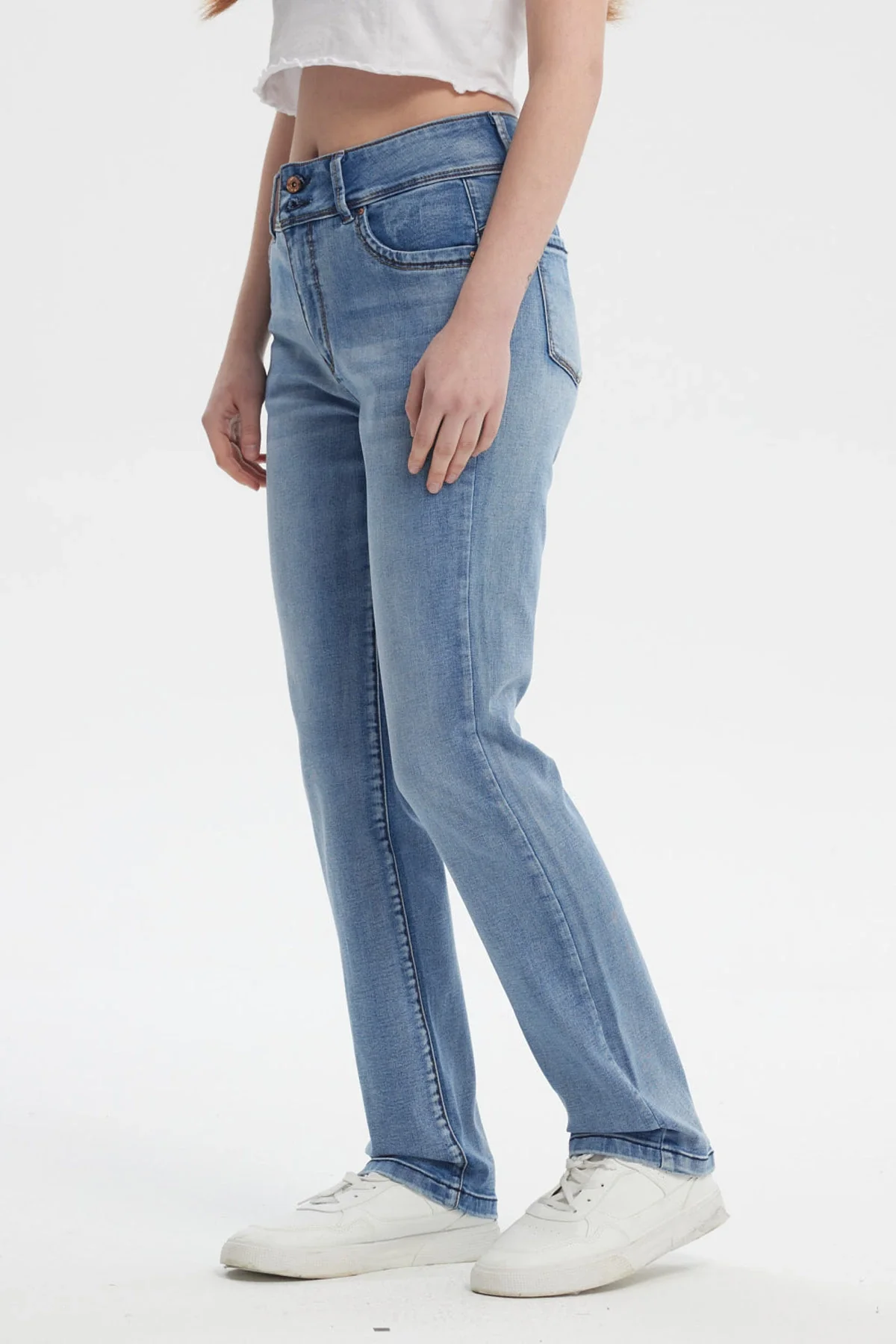 Jeans Mujer Flo Calce Recto Azul - Image 2