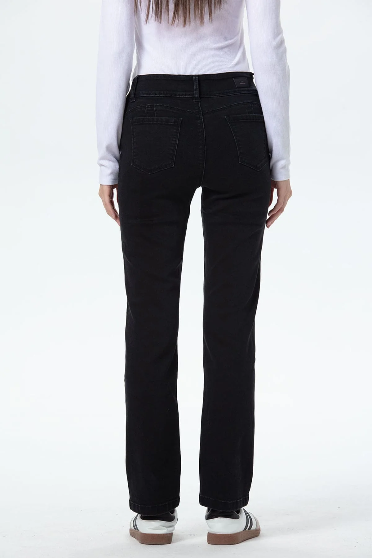 Jeans Mujer Flo Calce Recto Negro - Image 3