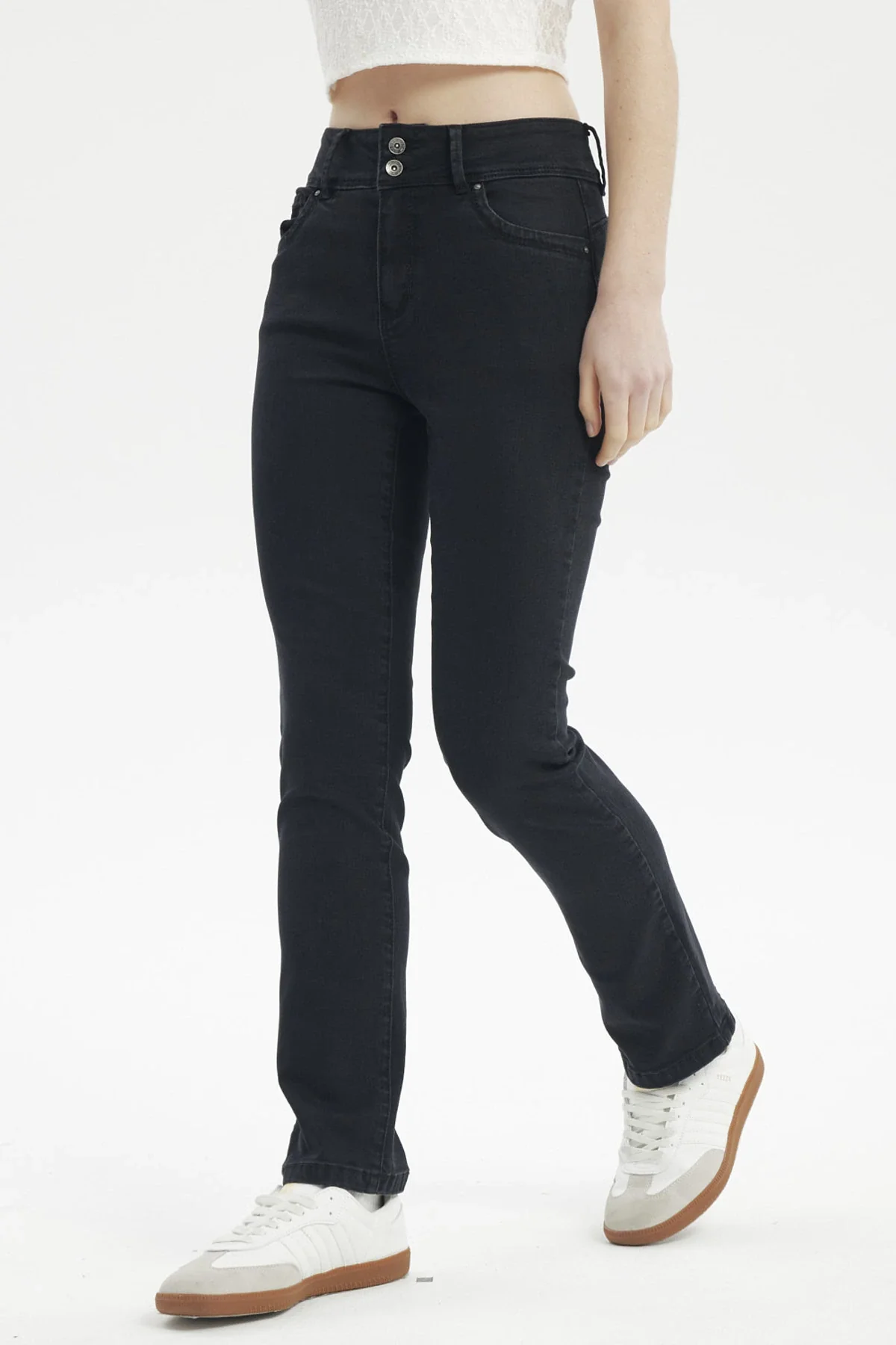 Jeans Mujer Flo Calce Recto Negro - Image 2