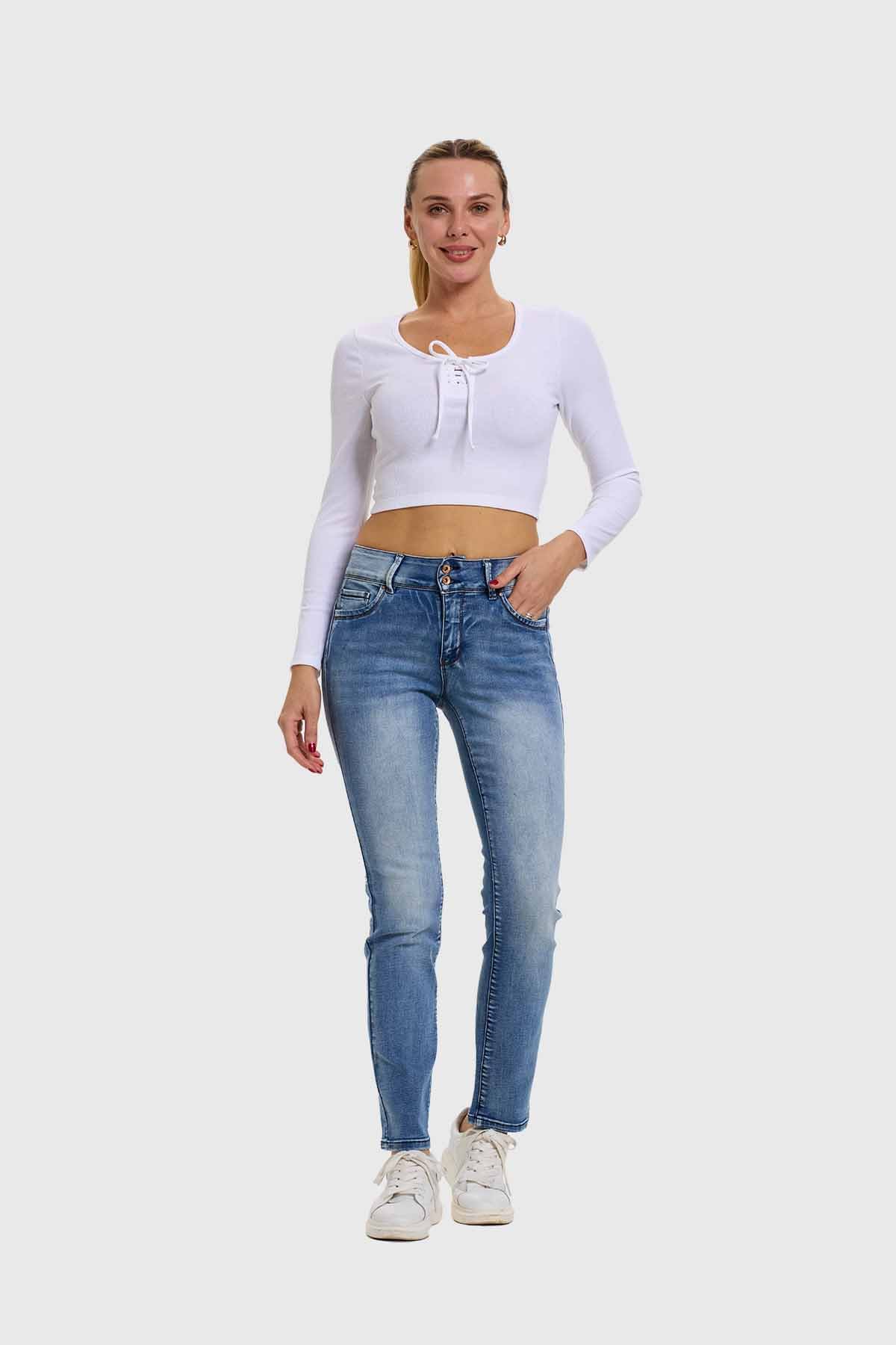 Jeans Mujer Flo Recto Azul - Image 4