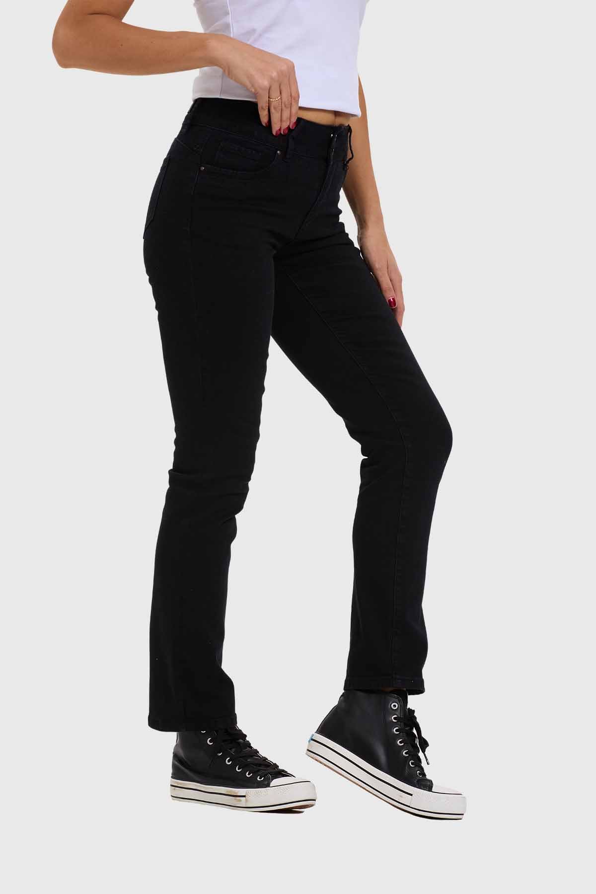 Jeans Mujer Flo Recto Negro - Image 2