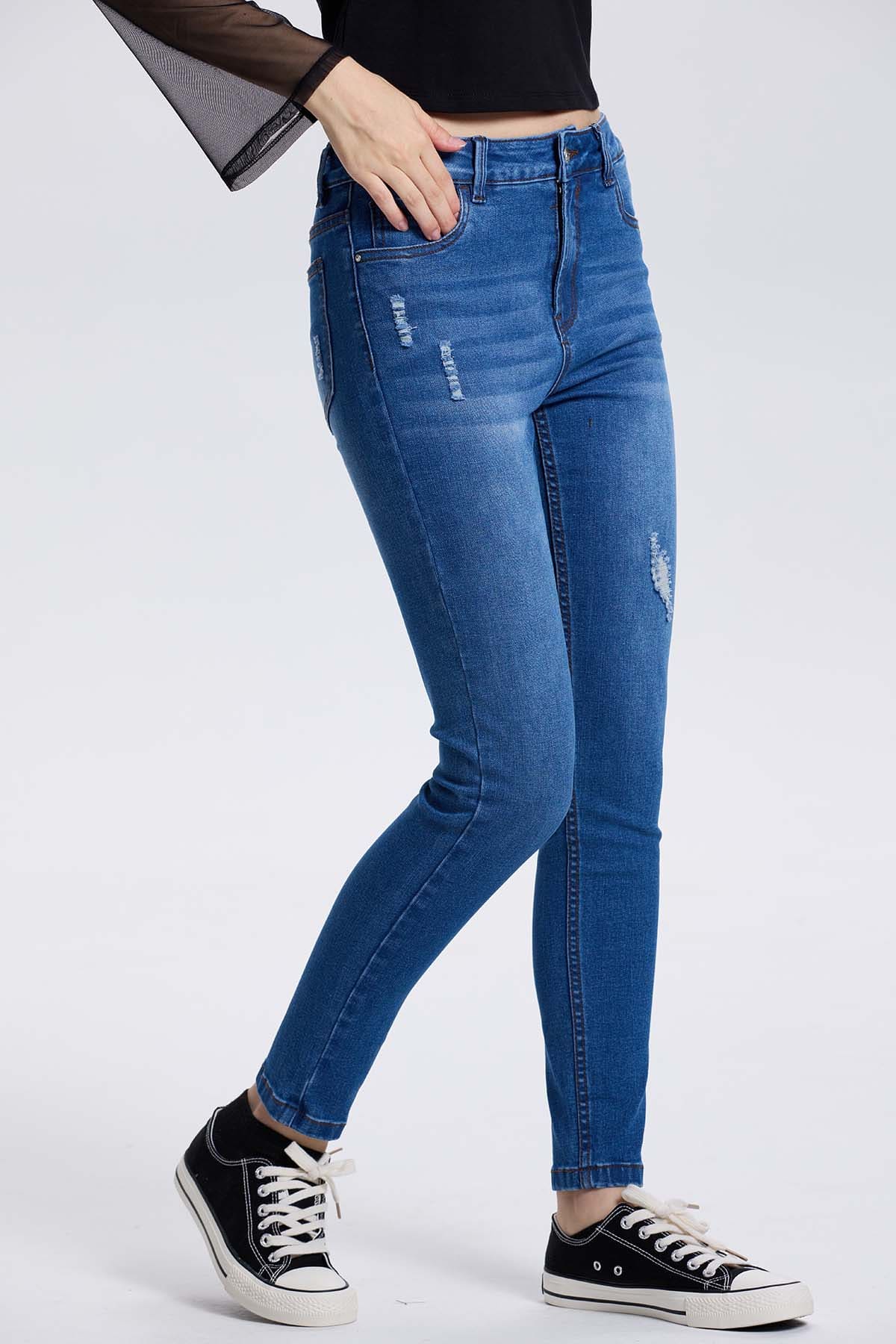 Jeans Mujer Lia Super Skinny Azul - Image 2