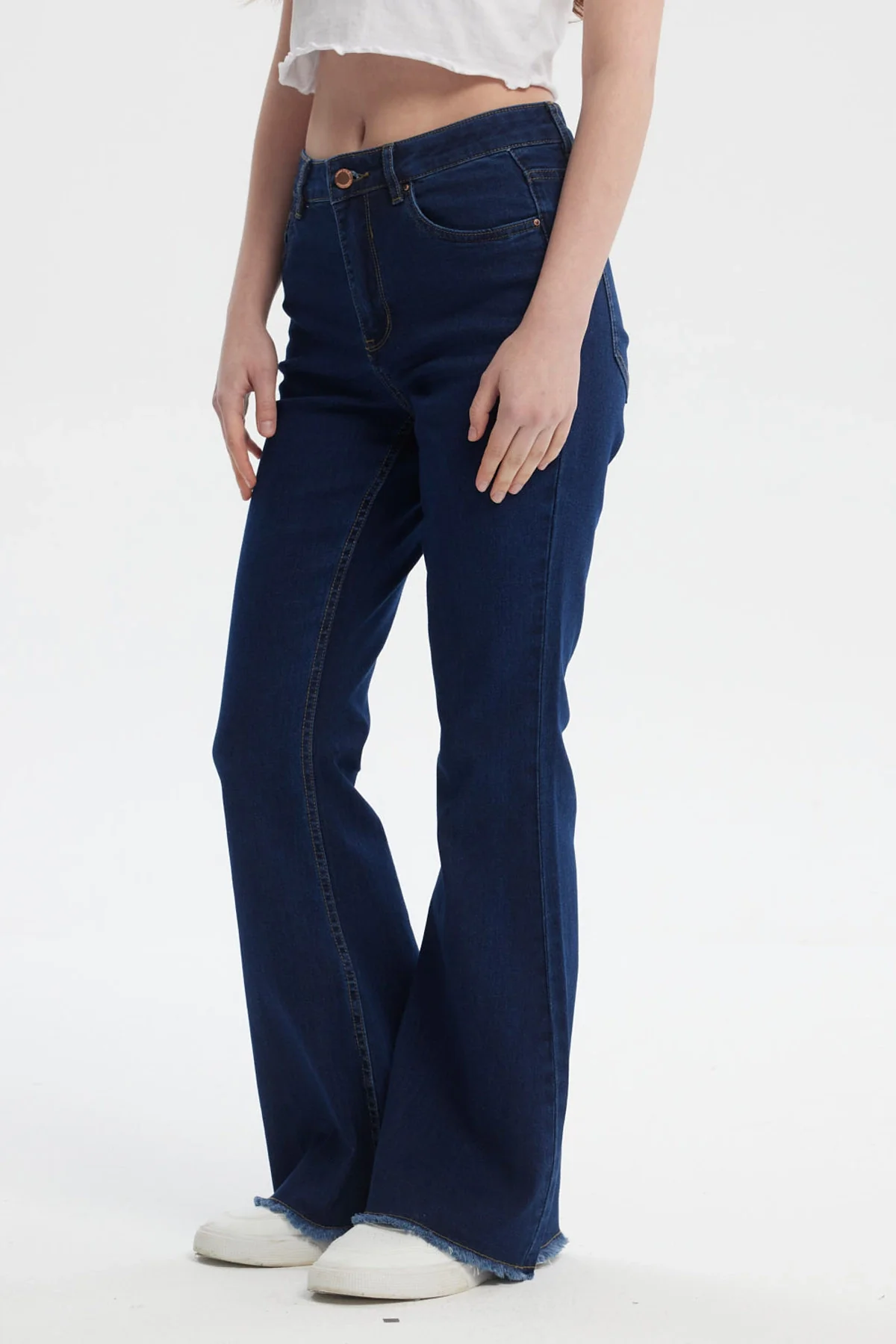Jeans Mujer Moda Flare Azul - Image 2