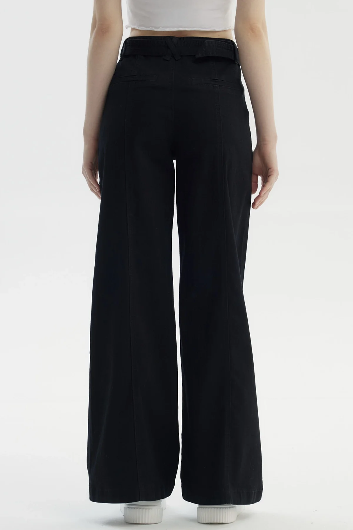 Jeans Mujer Palazzo Negro - Image 3