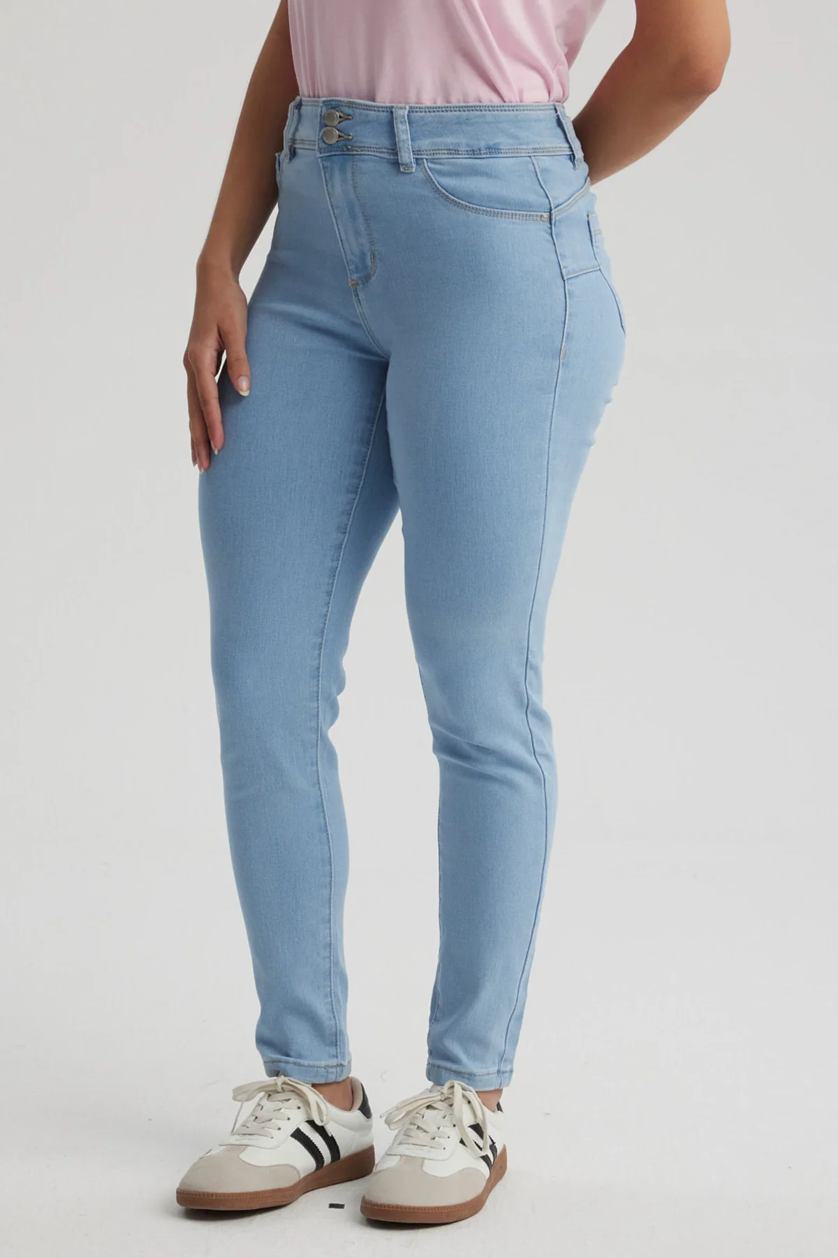 Jeans Mujer Push Up Jeny Celeste - Image 2
