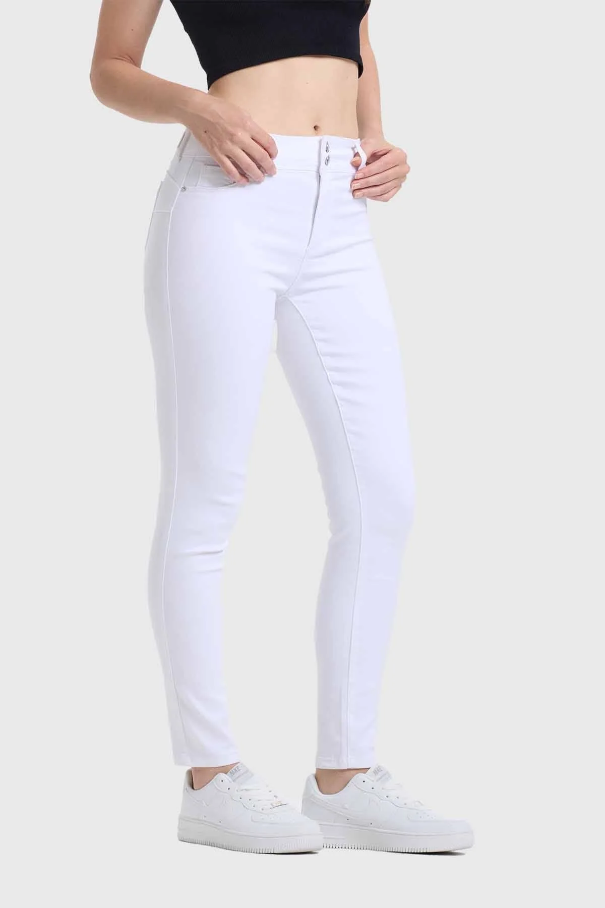 Jeans Mujer Skinny Jeny Push Up Blanco