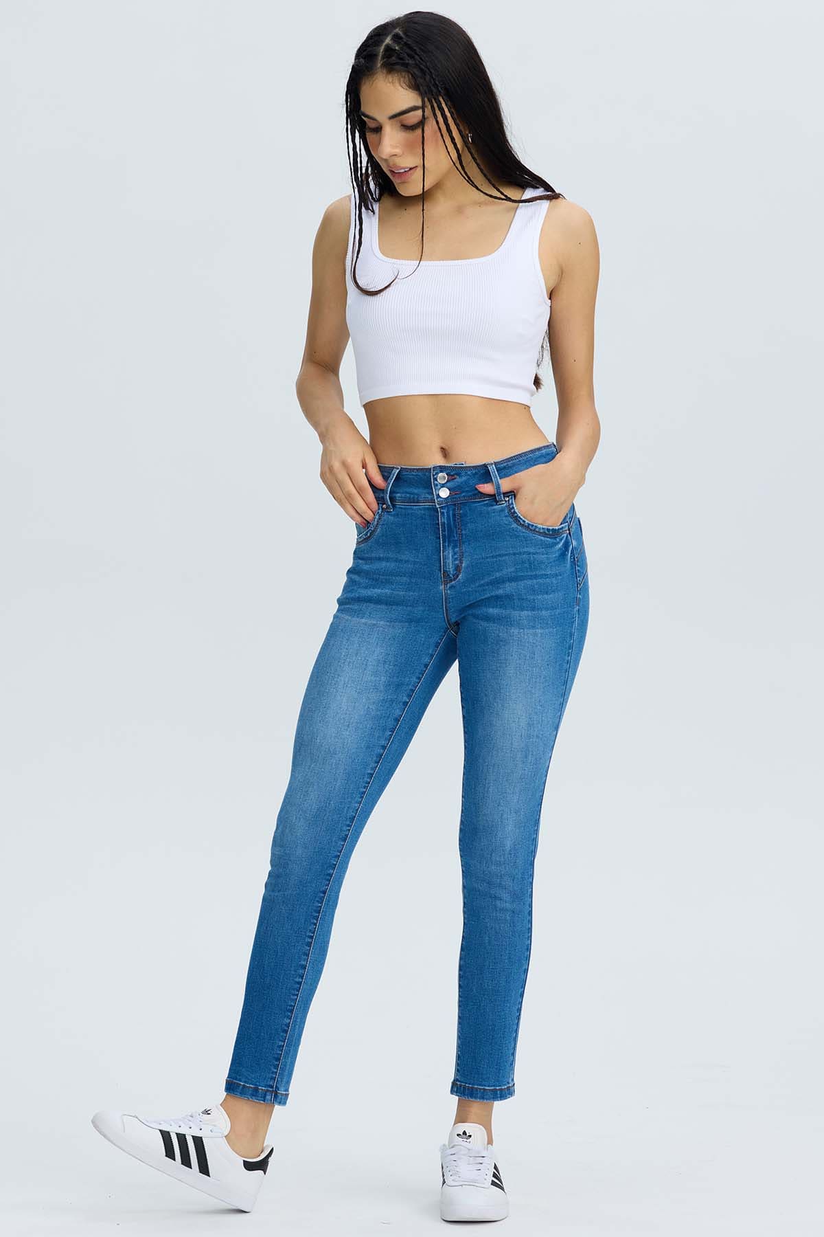 Jeans Mujer Skinny Kim Azul - Image 4