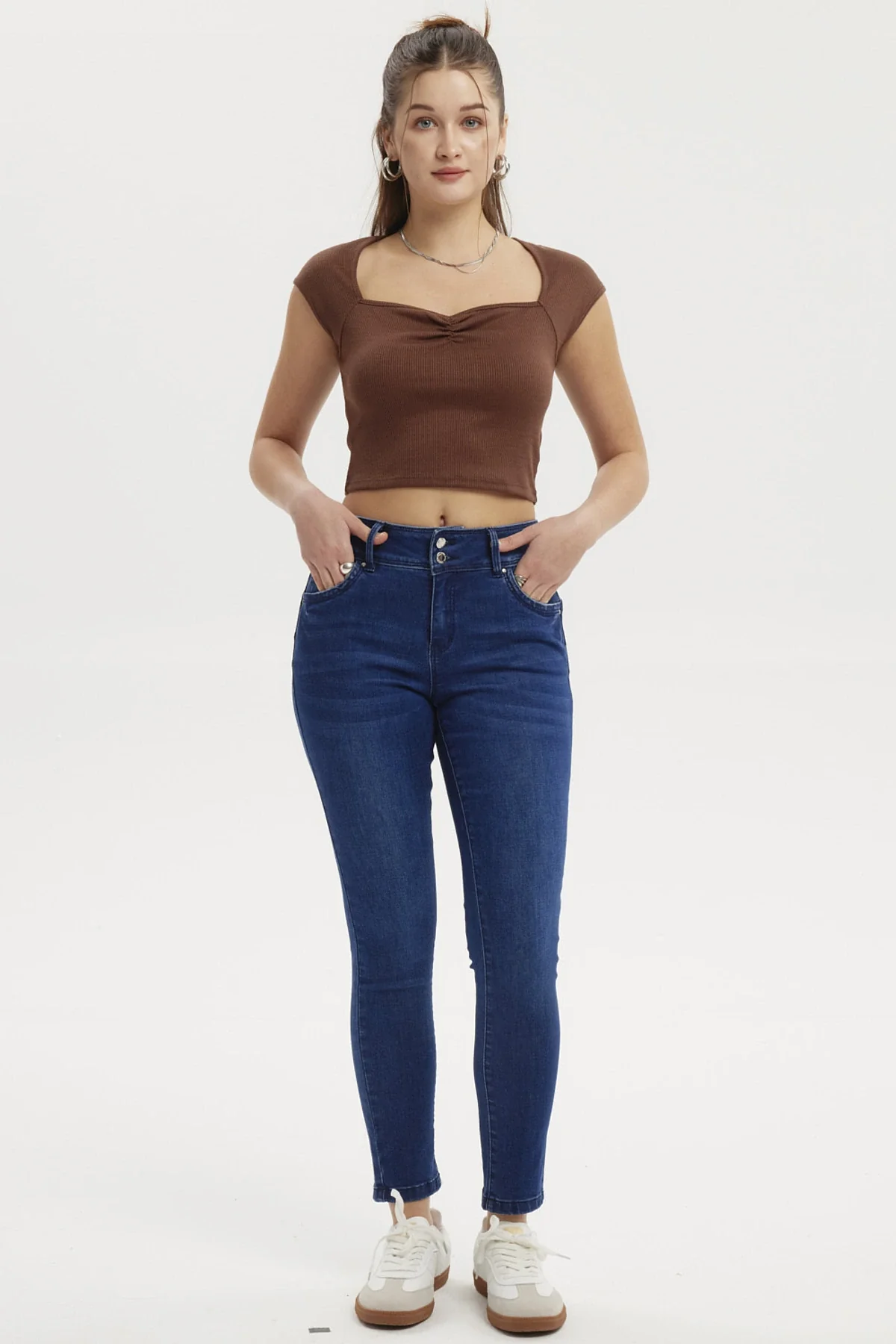 Jeans Mujer Skinny Kim Azul Oscuro - Image 4