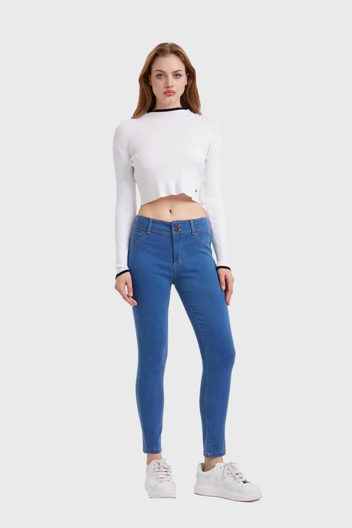Jeans Mujer Skinny Push Up Jeny Azul - Image 4
