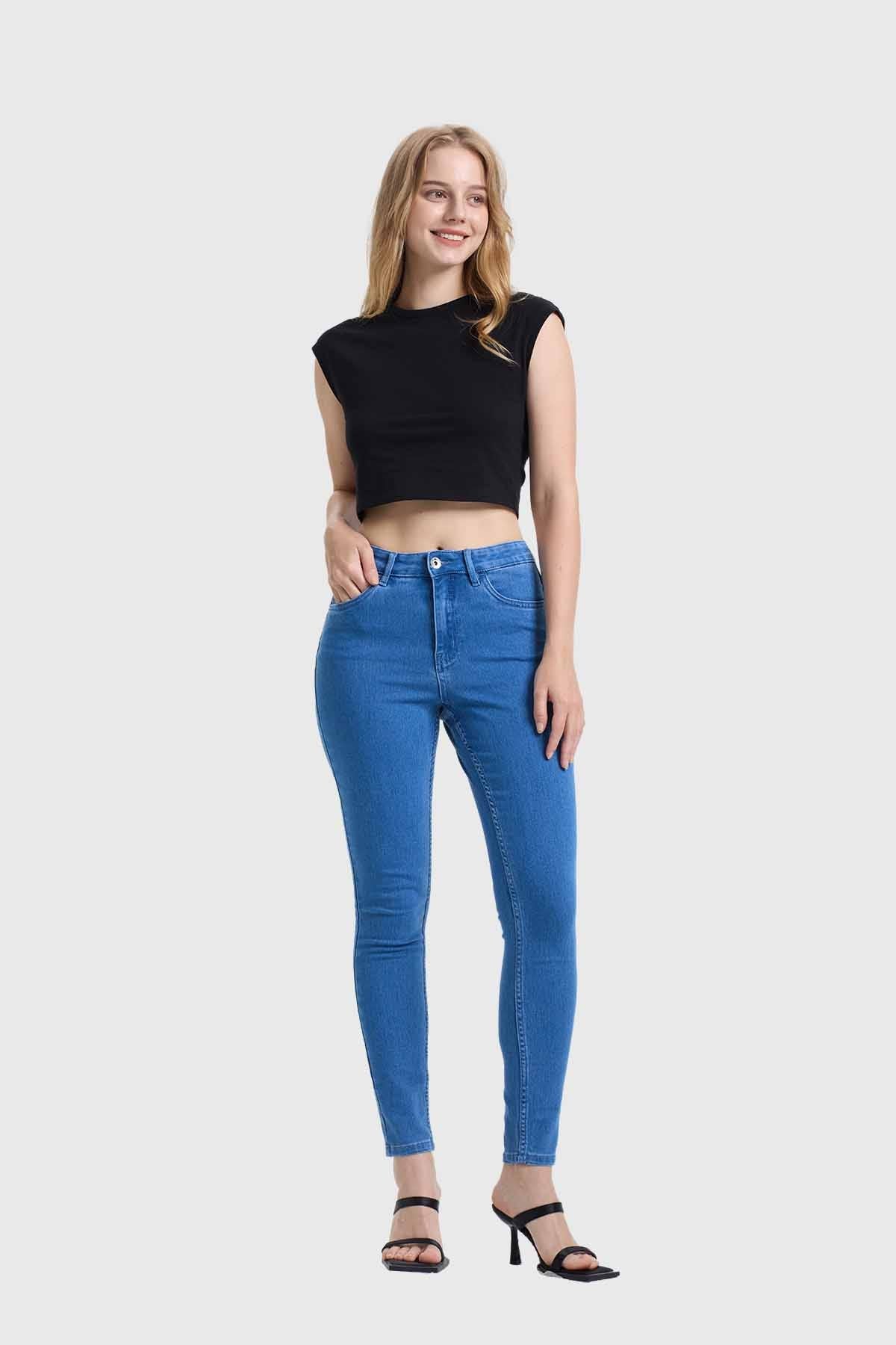 Jeans Mujer Skinny Emilia Azul Electrico I - Image 2