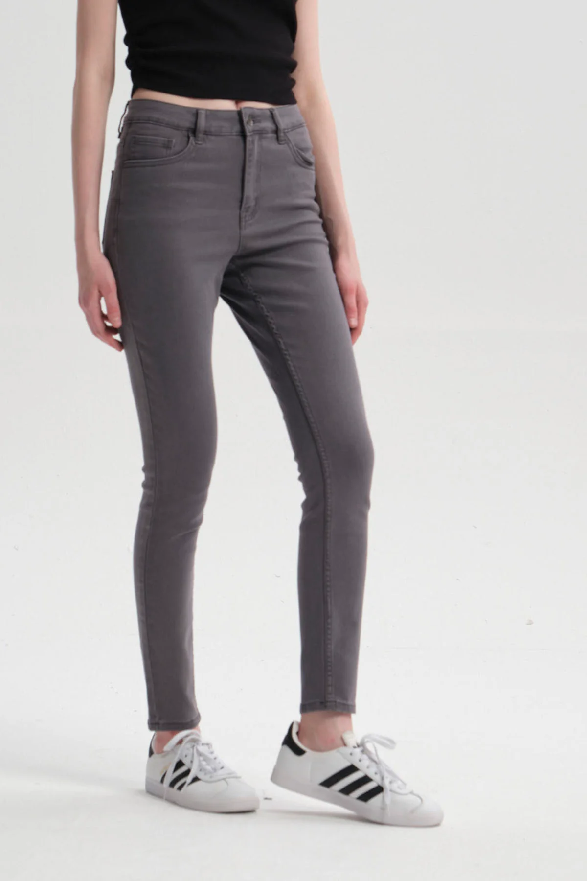 Jeans Mujer Super Skinny Emilia Gris - Image 2