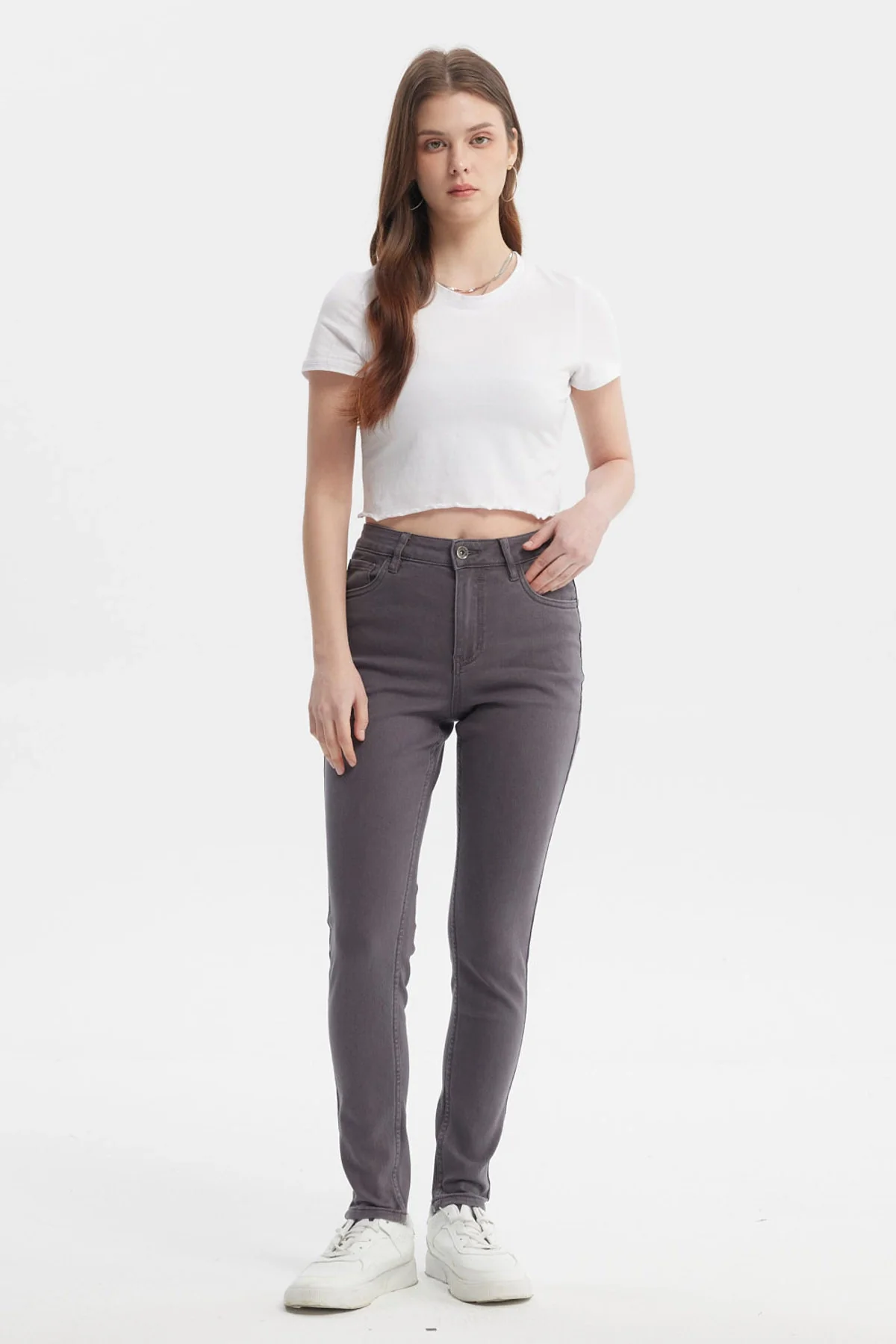 Jeans Mujer Super Skinny Emilia Gris - Image 4