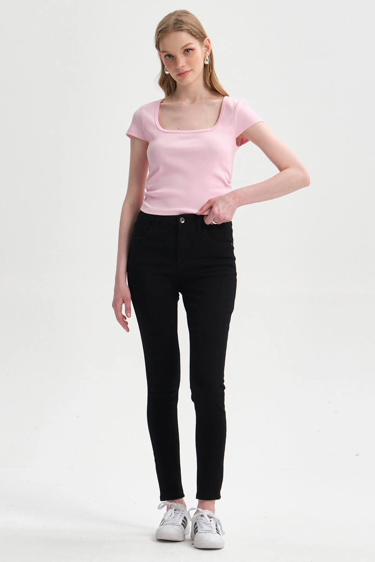 Jeans Mujer Super Skinny Emilia Negro - Image 4