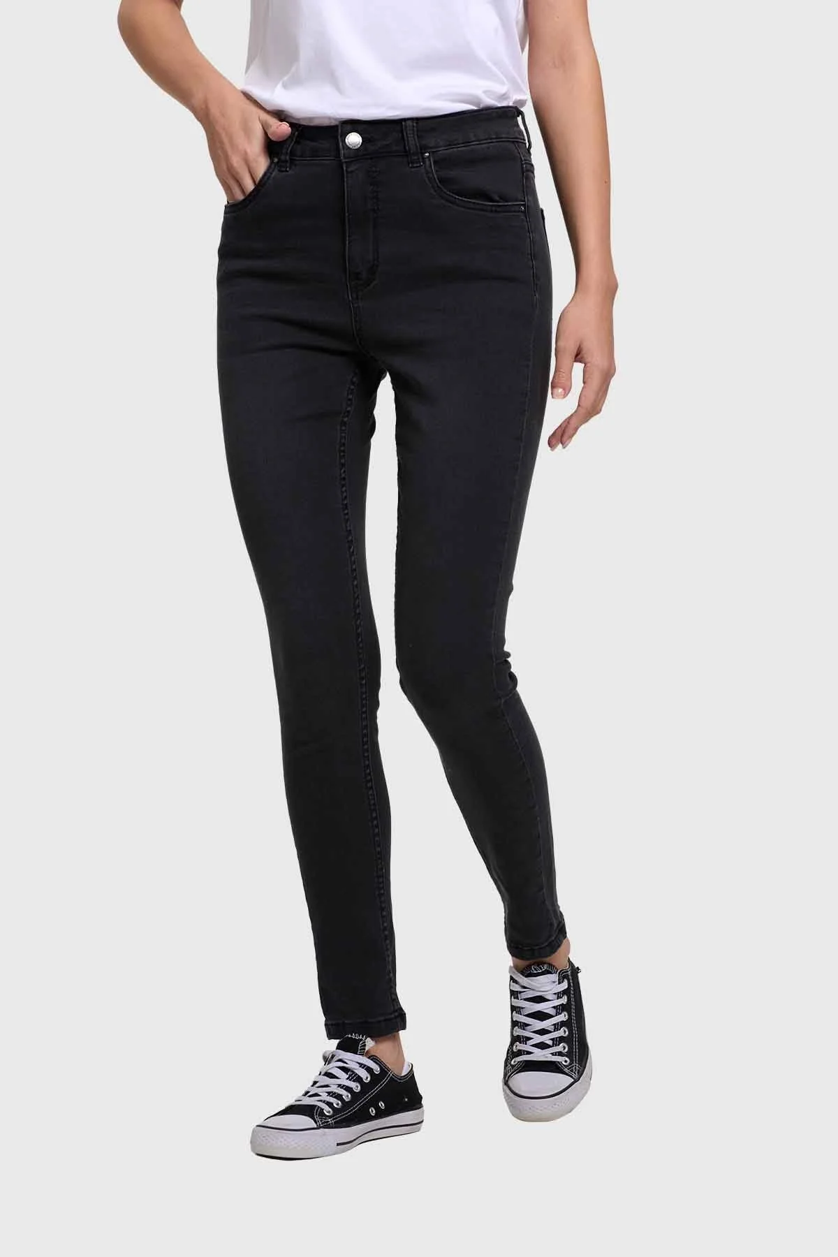 Jeans Mujer Estela Super Skinny  Negro - Image 2