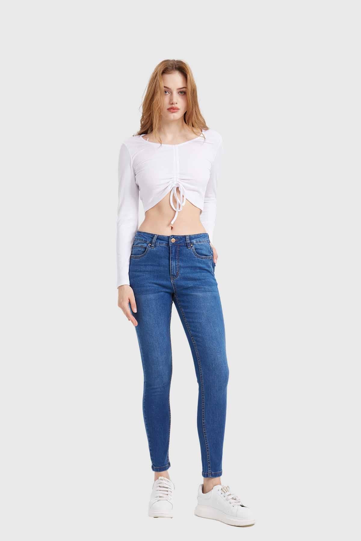 Jeans Mujer Skinny Estela Azul - Image 4