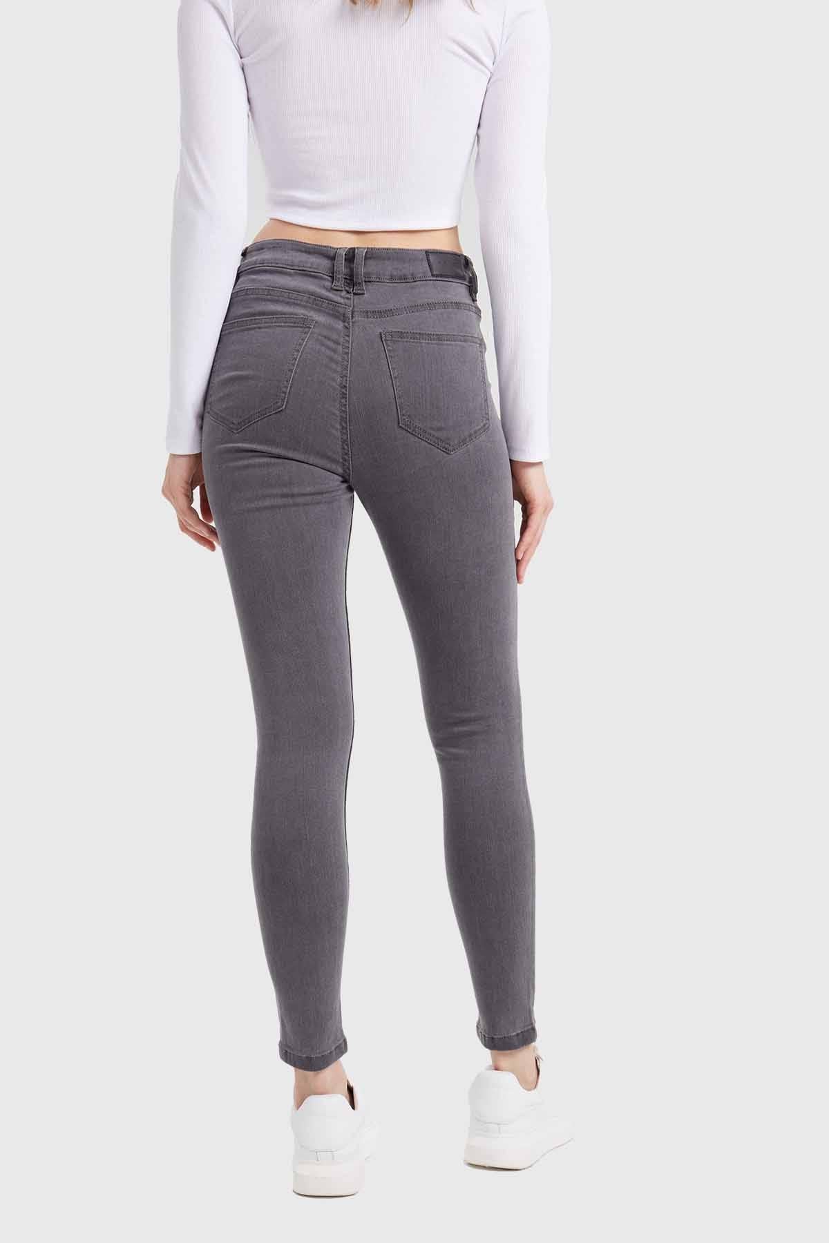 Jeans Mujer Skinny Estela Gris - Image 3