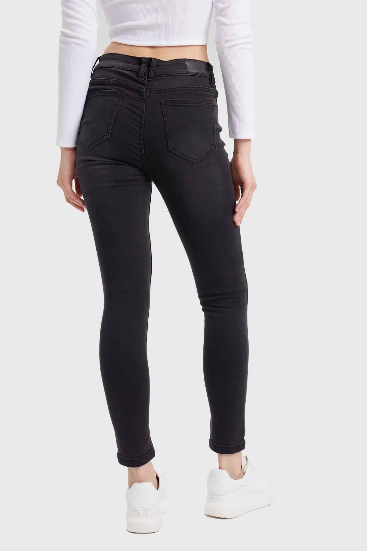 Jeans Mujer Skinny Estela Negro - Image 3