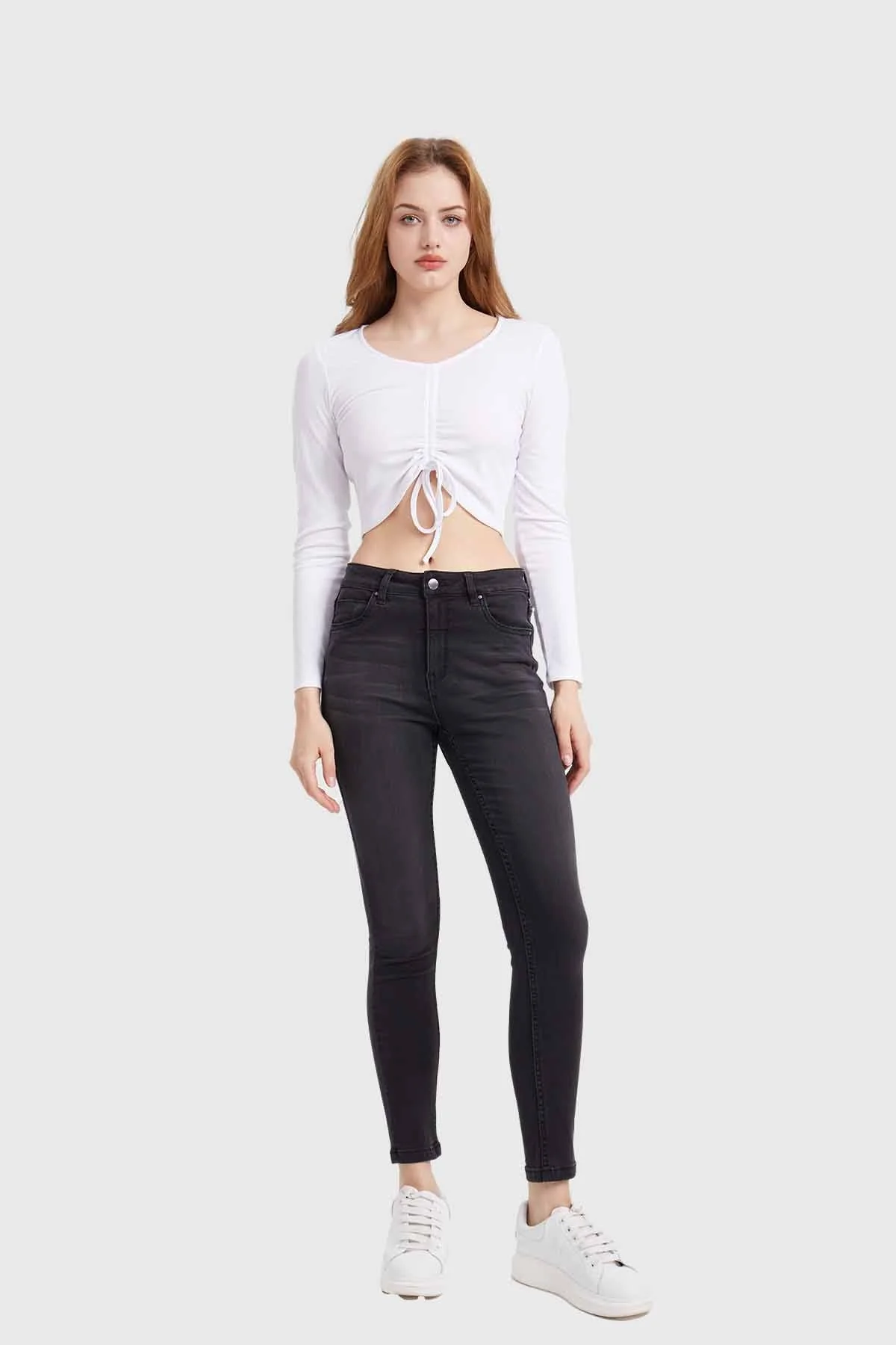 Jeans Mujer Skinny Estela Negro - Image 4