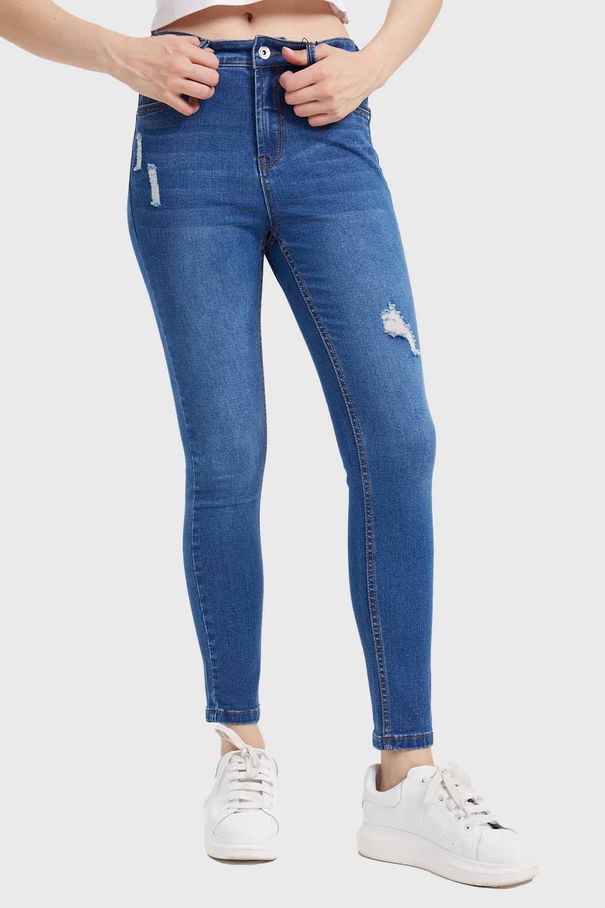 Jeans Mujer Skinny Lia Azul