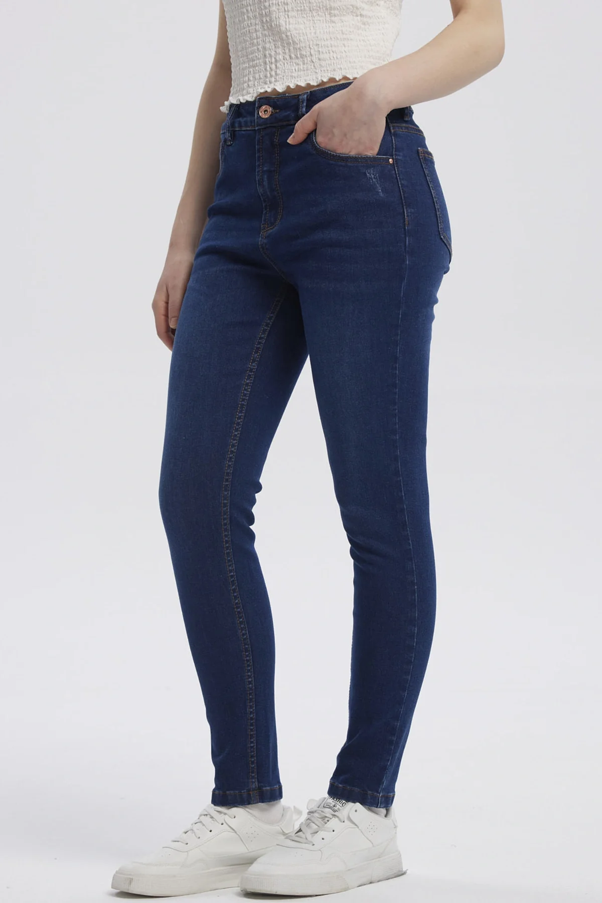 Jeans Mujer Super Skinny Lia Azul Oscuro - Image 2