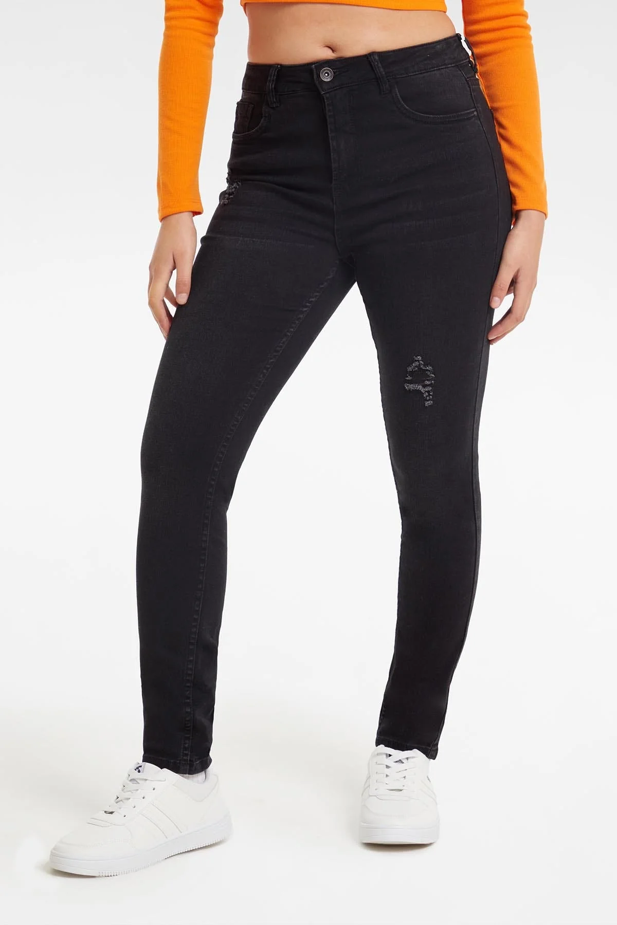 Jeans Mujer Skinny Lia Negro - Image 2