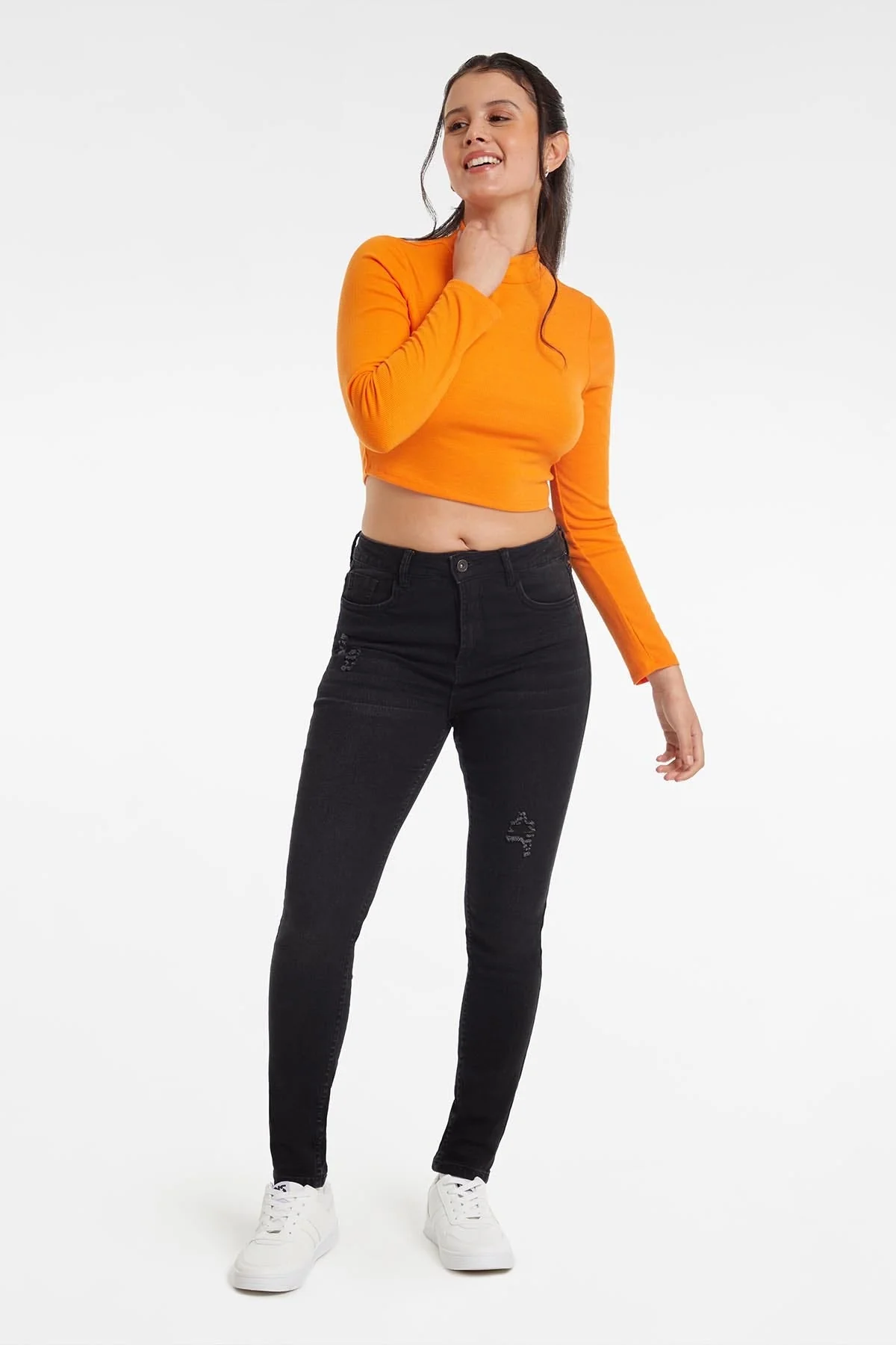 Jeans Mujer Skinny Lia Negro - Image 4