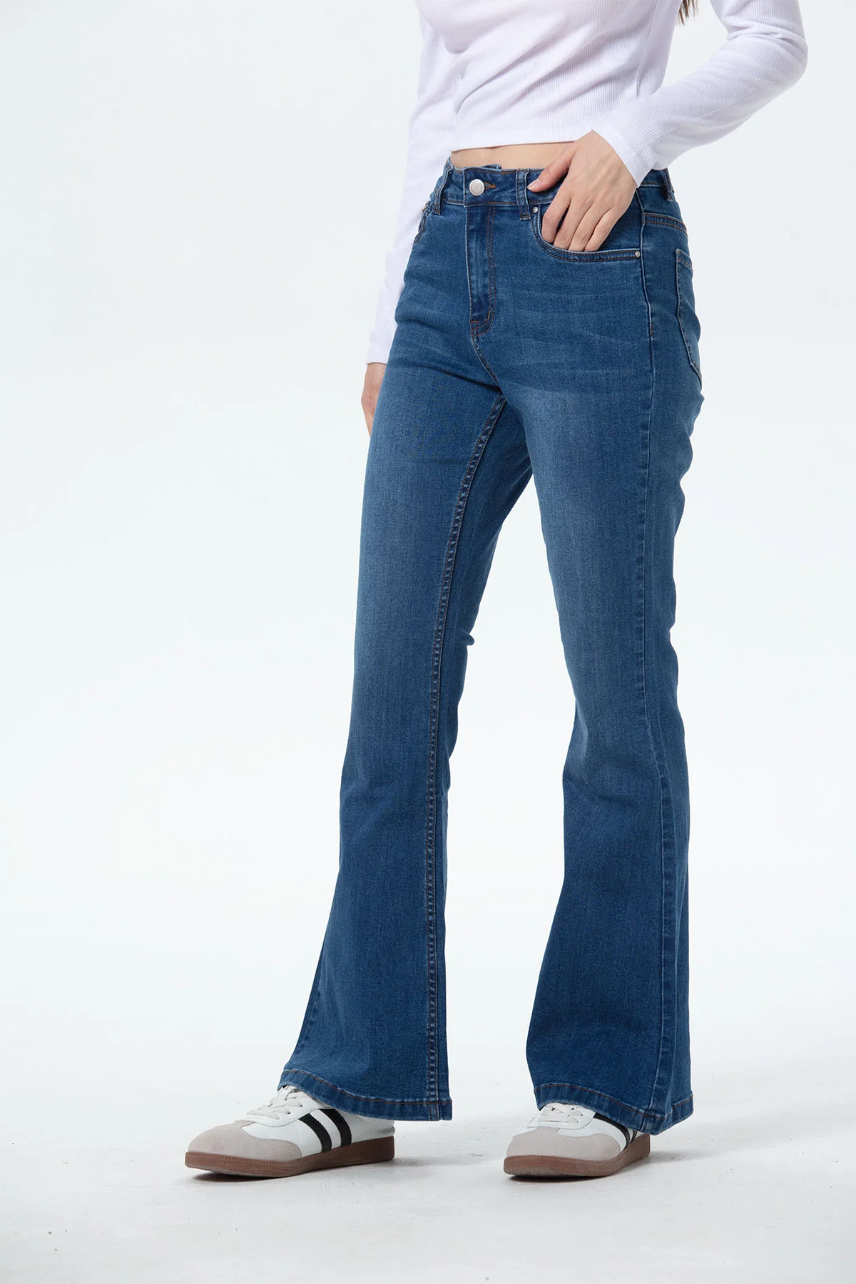 Jeans Mujer Vale Flare Azul - Image 2