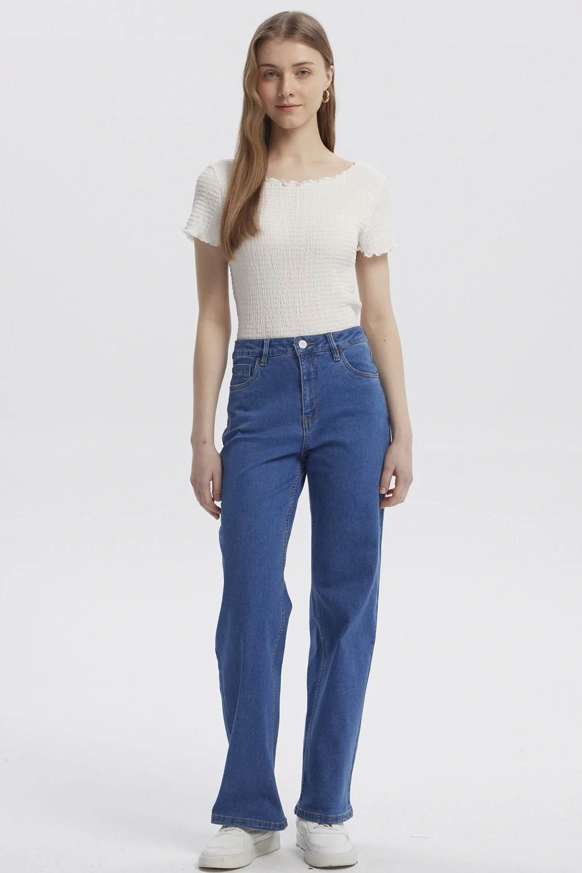 Jeans Mujer Recto Sofia Azul - Image 4